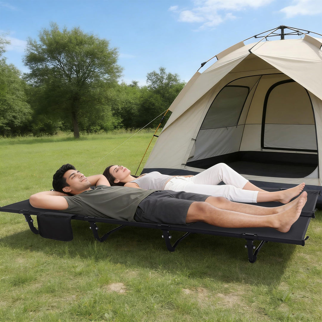 REDCAMP 2 Person Double Camping Cot for Adults, 55" Wide