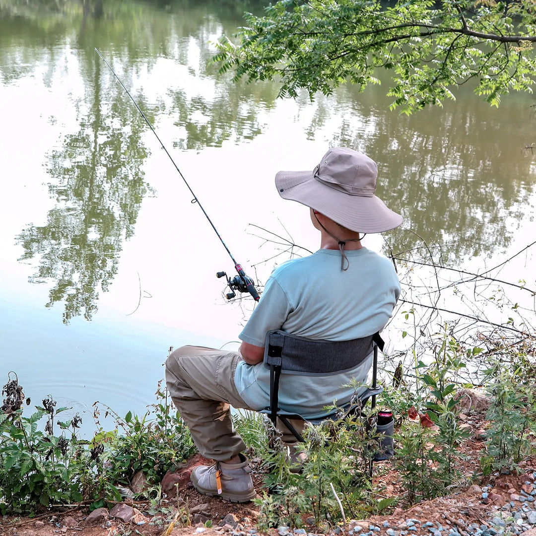 Paquete de 2 sillas de camping con trípode 