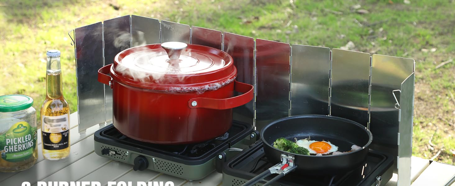 Aluminum Folding Stove Windscreen for Camping