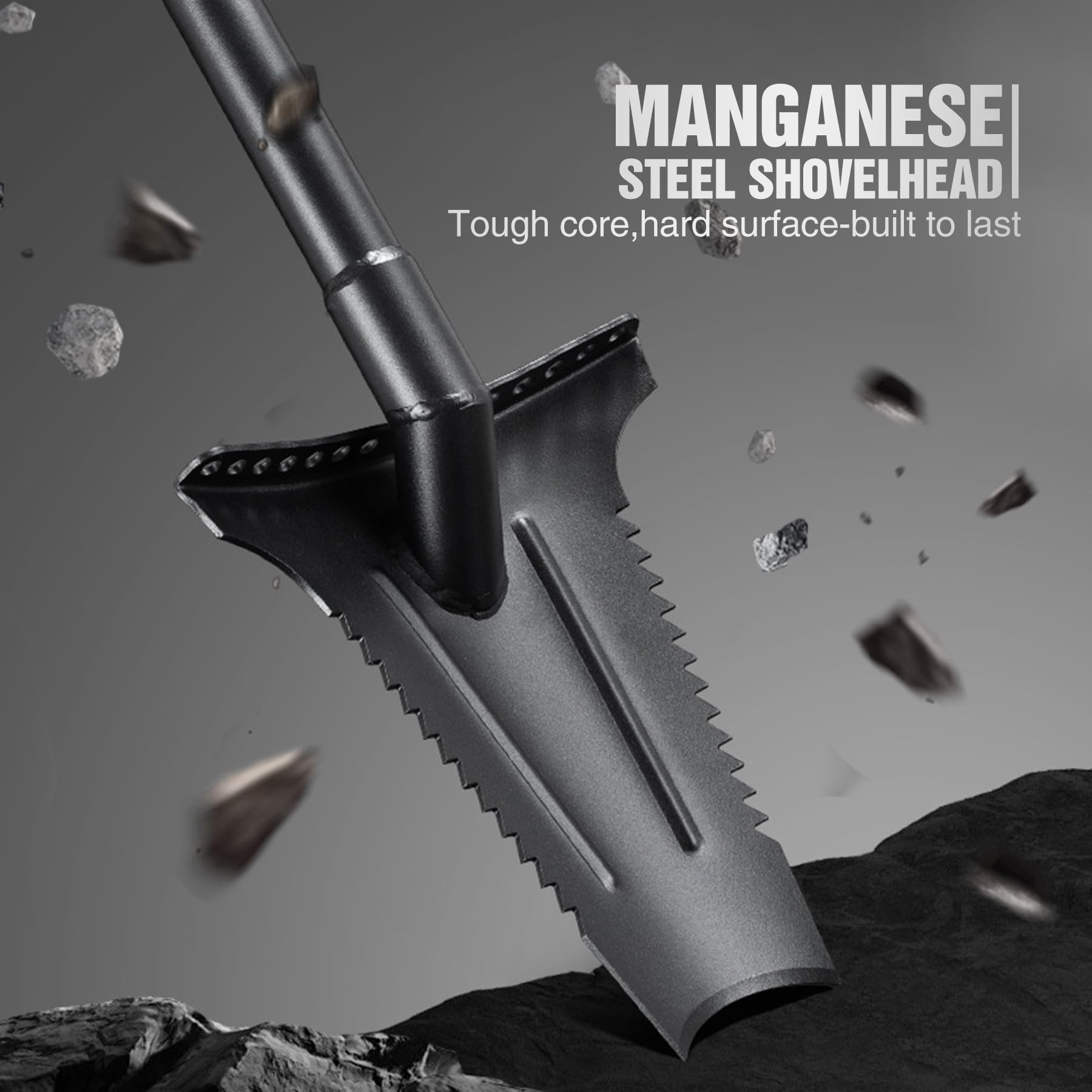 46" Serrated Metal Detecting Shovel