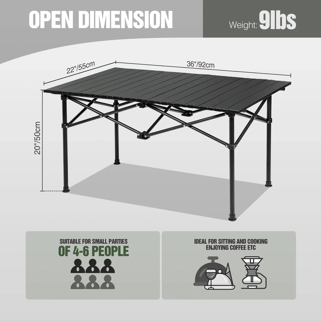 Roll Up Camping Table That Fold Up