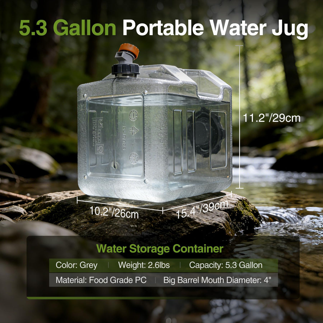 BPA-Free Portable Water Container with Spigot
