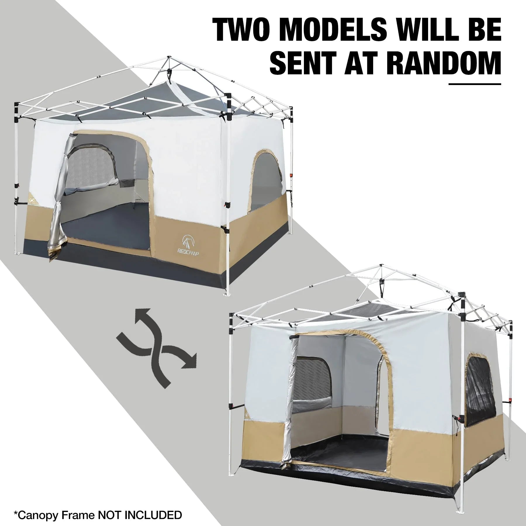 Camping Cube Inner Tent for 10'x10' Pop Up Canopy (Canopy not Included)