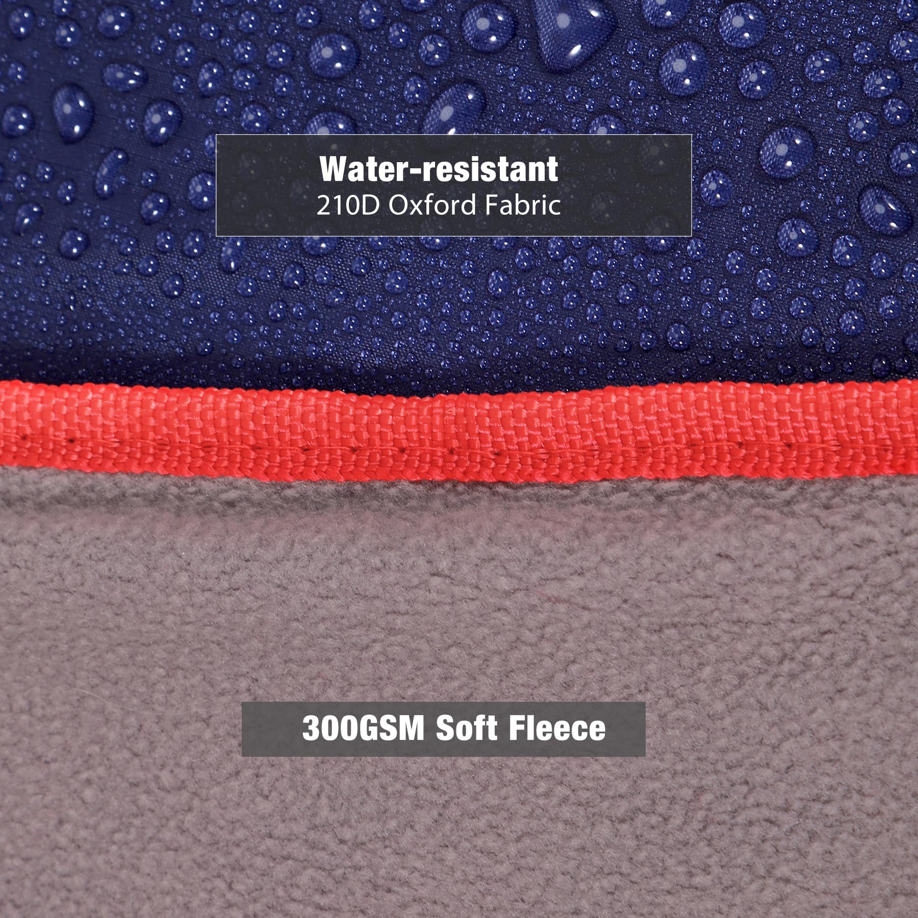 Manta impermeable para exteriores con forro polar cálido 