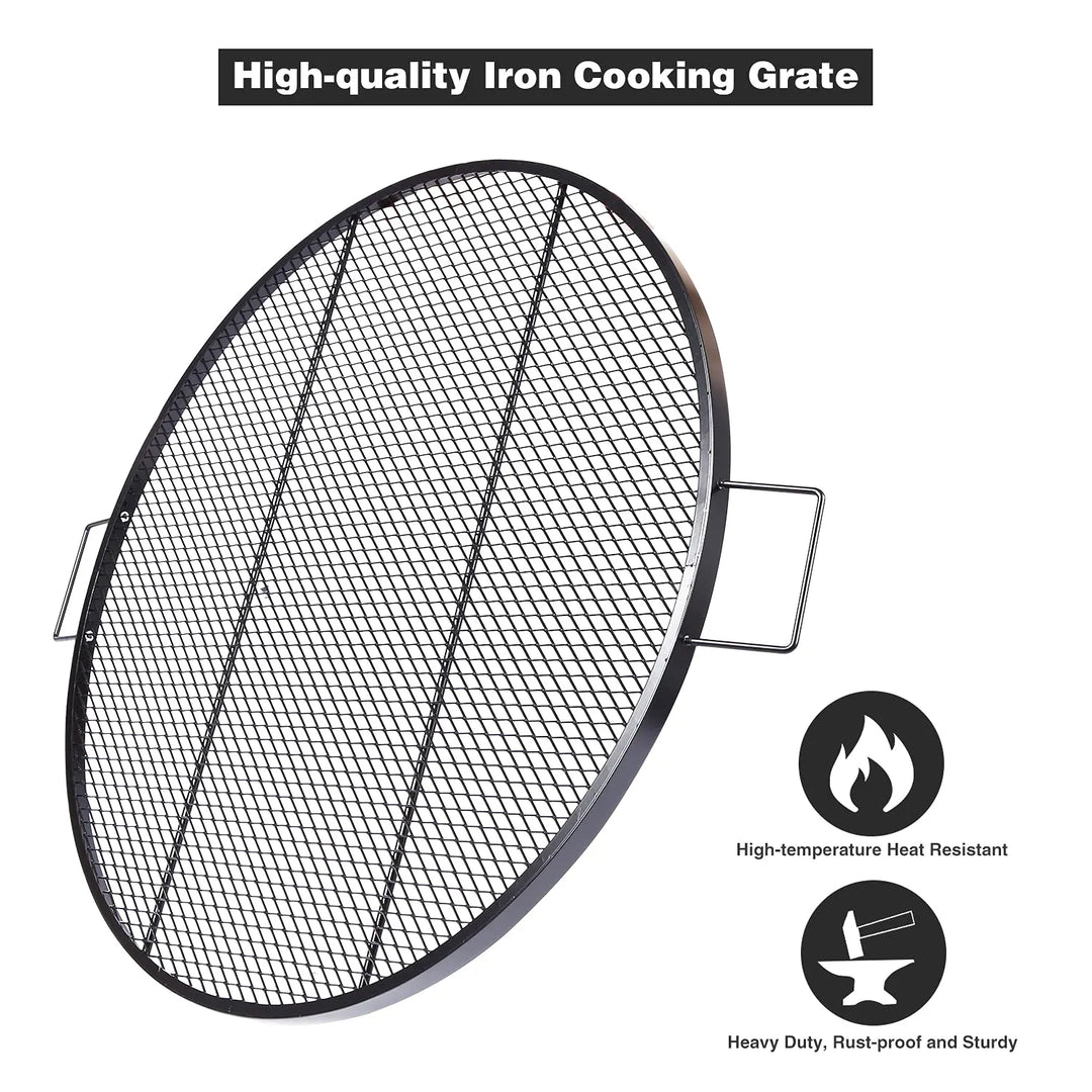 Foldable Fire Pit Grill Cooking Grate with Handle - Redcamp