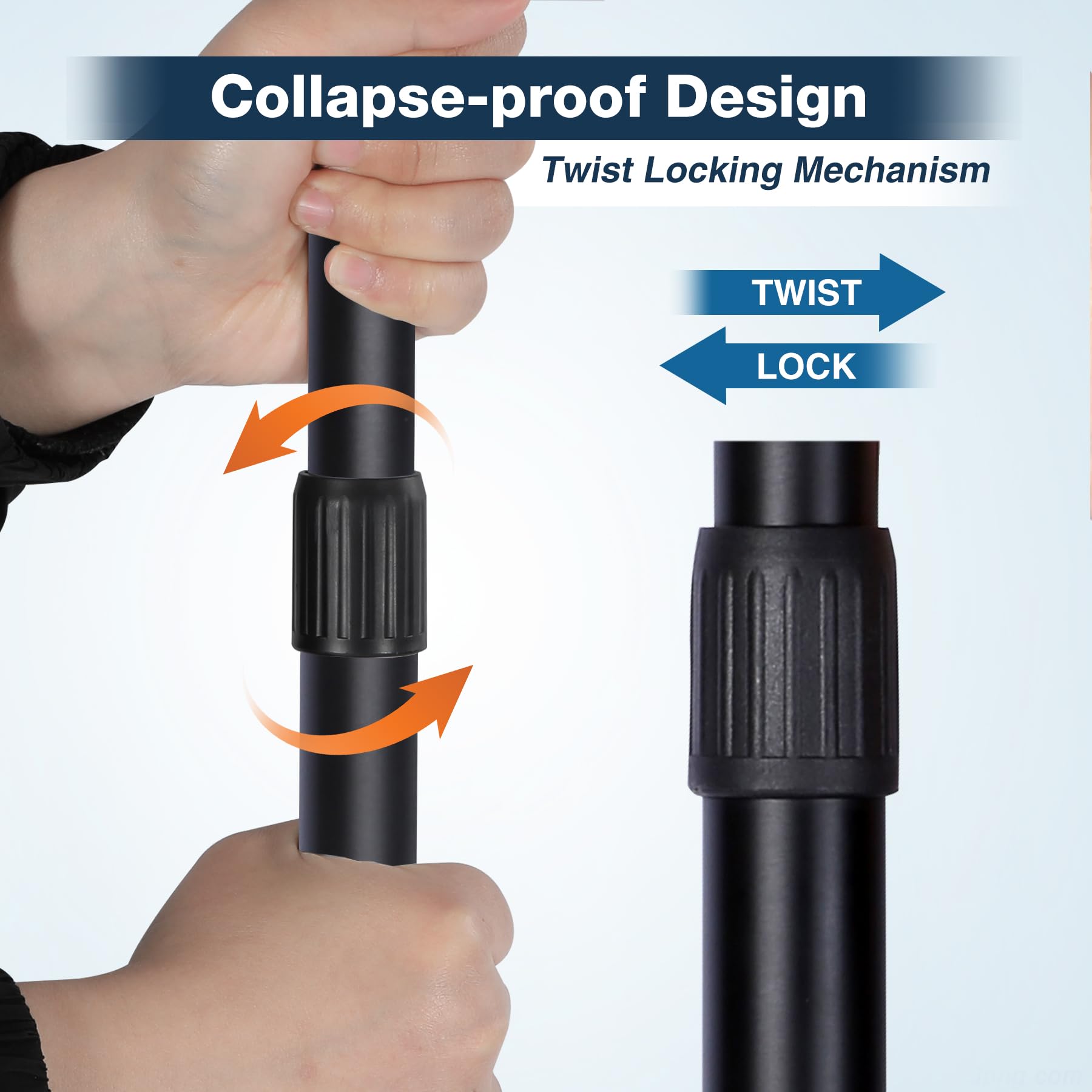 Adjustable Aluminum Telescoping Tarp Poles