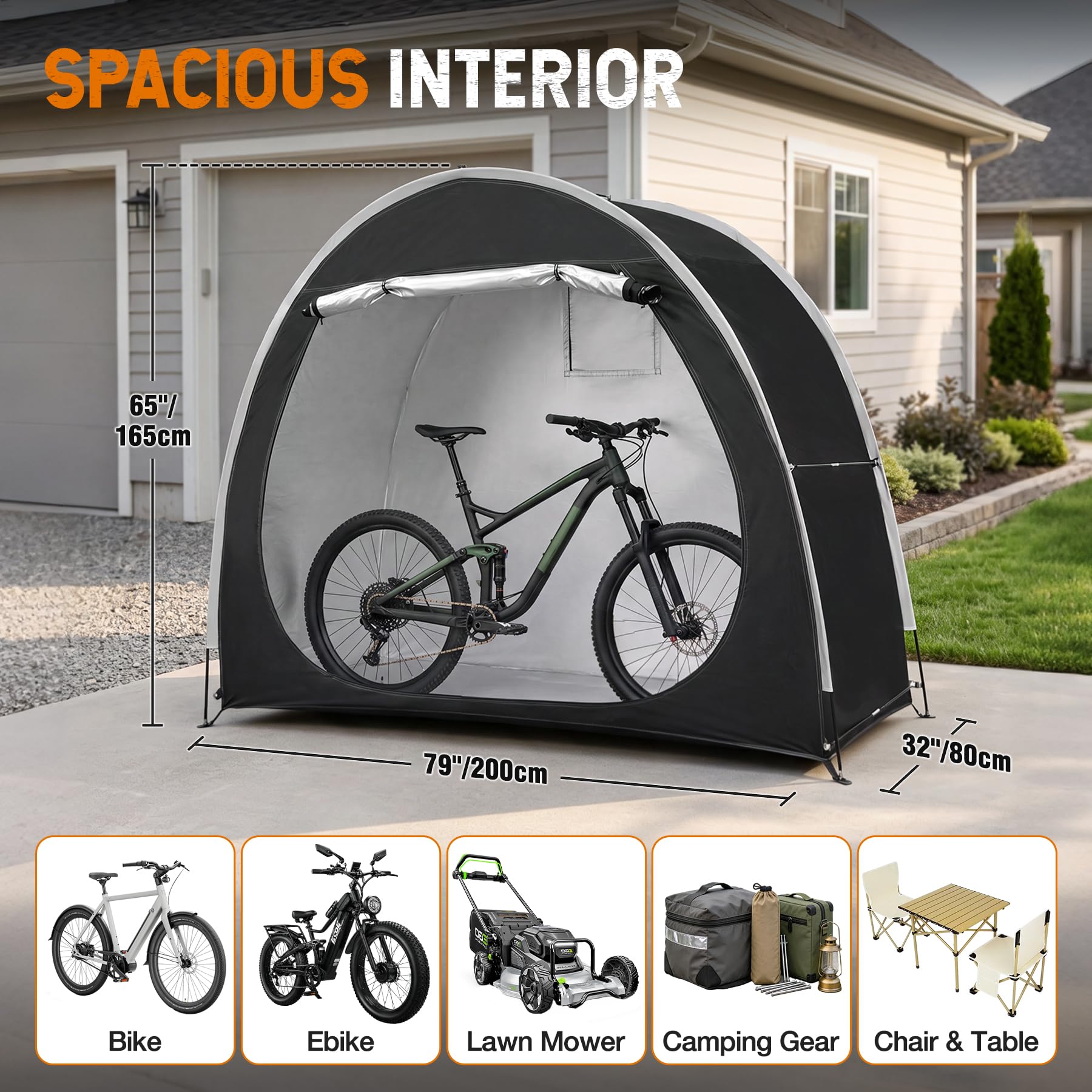 REDCAMP Outdoor Bike Storage Tent