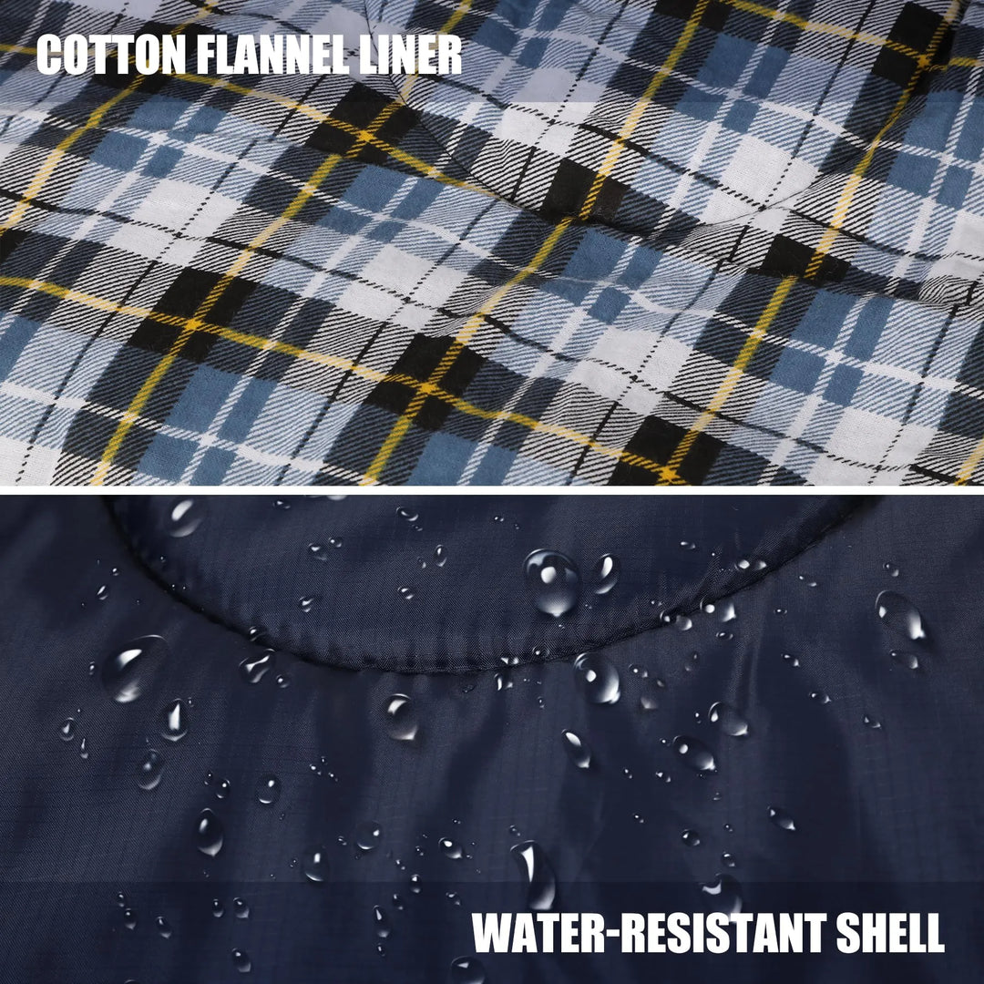 Saco de dormir de franela de algodón para acampar y hacer mochilerismo