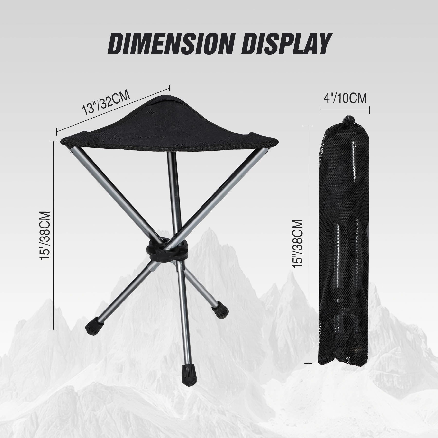 Lightweight Folding Tripod Stools for Hunting and Camping