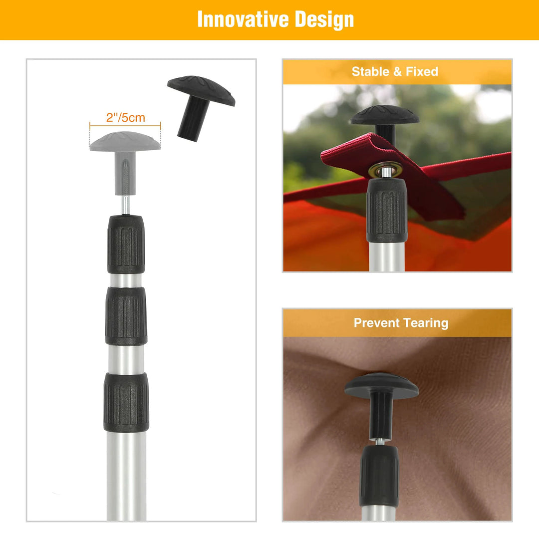 Aluminum Adjustable Telescoping Tarp Poles