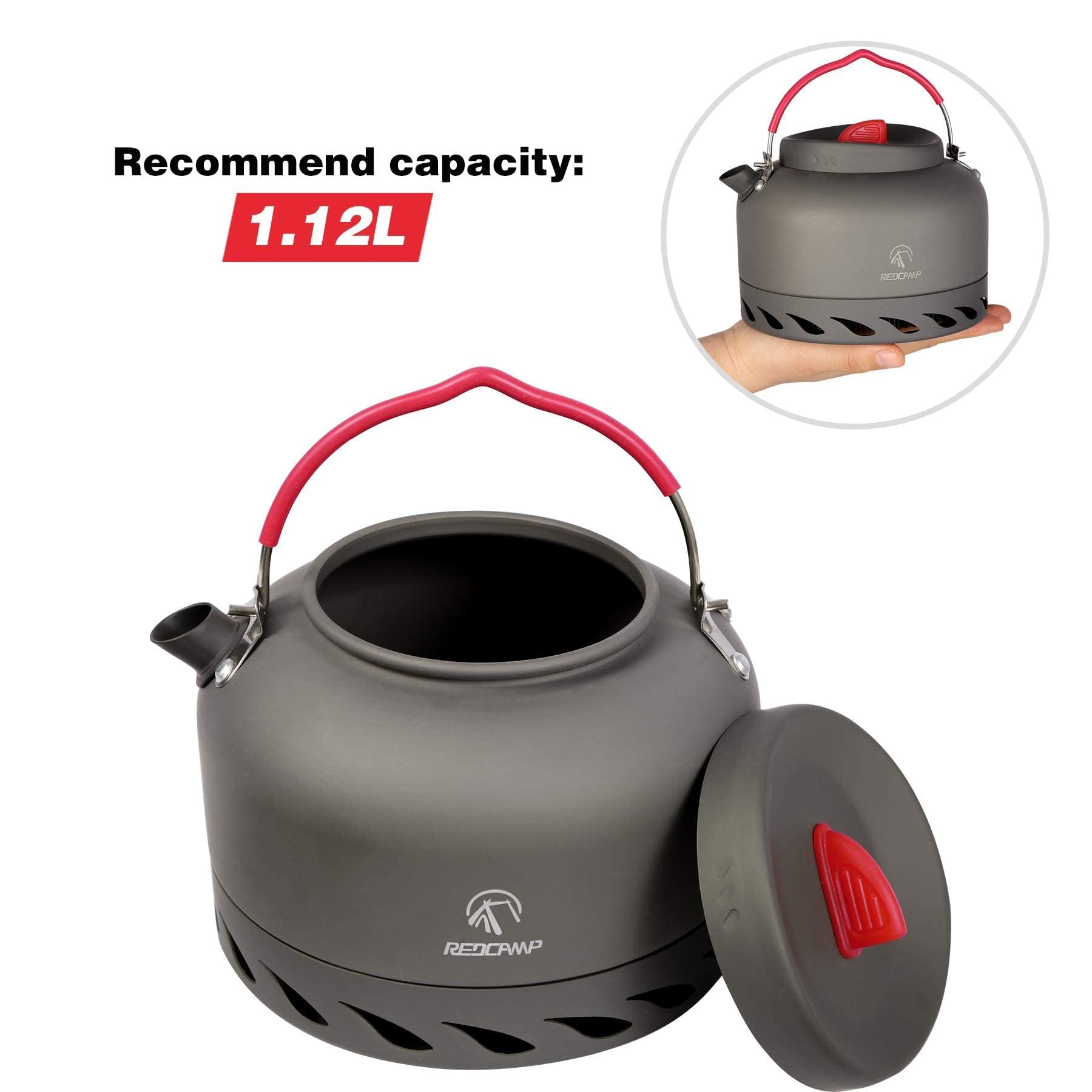 Aluminum Camping Kettle with Carry Bag