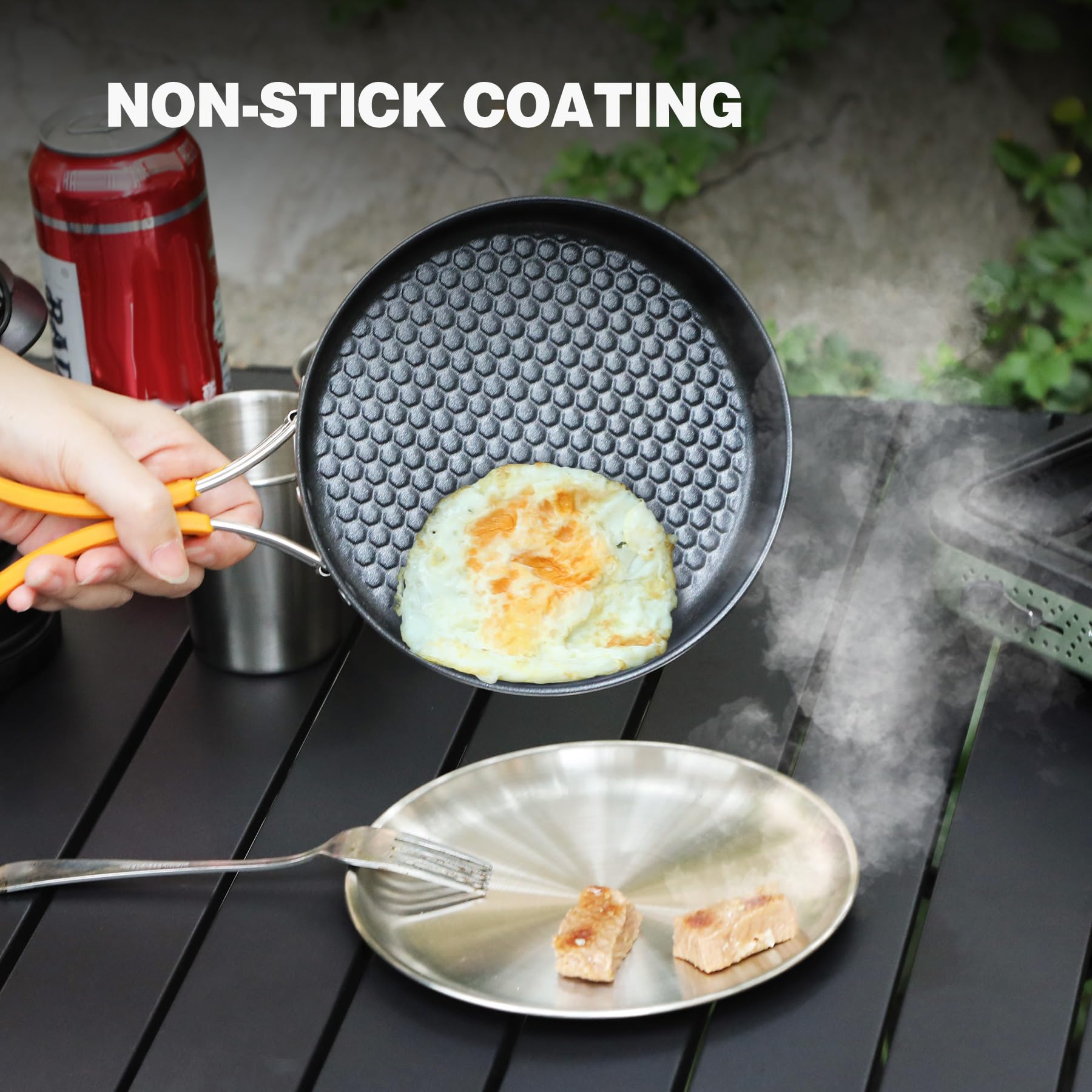 Stainless Steel Backpacking Skillet Kit