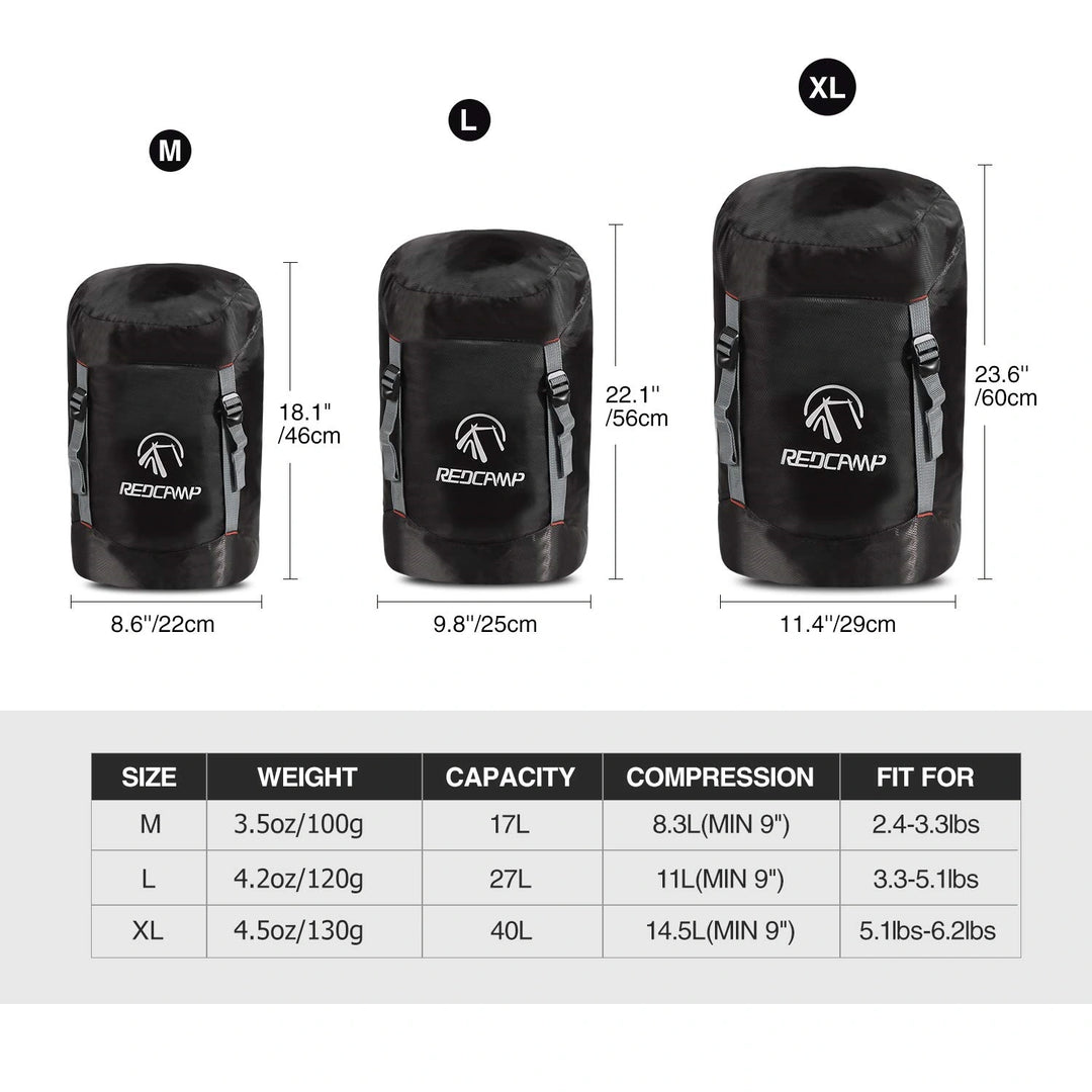 REDCAMP Sleeping Bag Stuff Sack