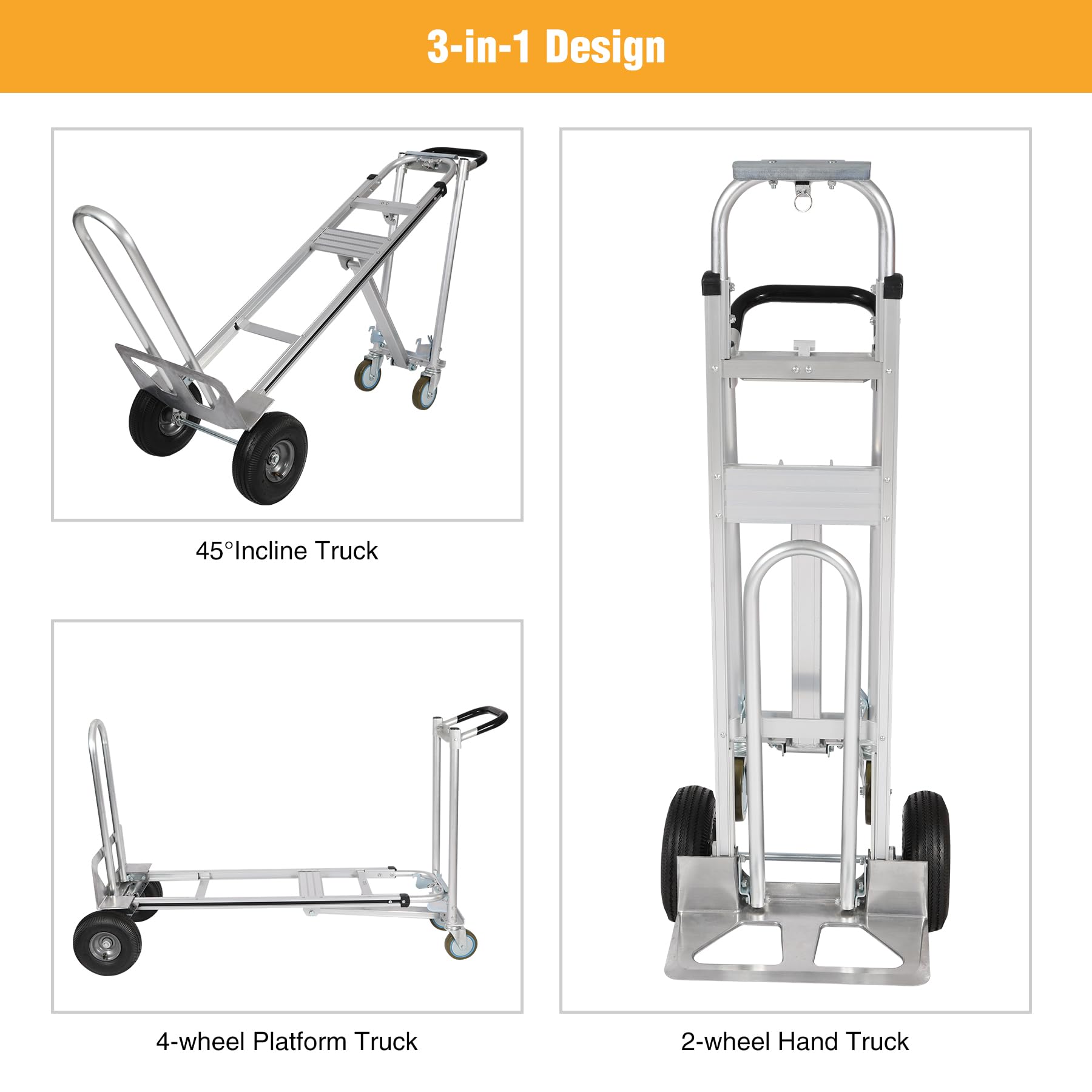 Aluminum Convertible Hand Truck