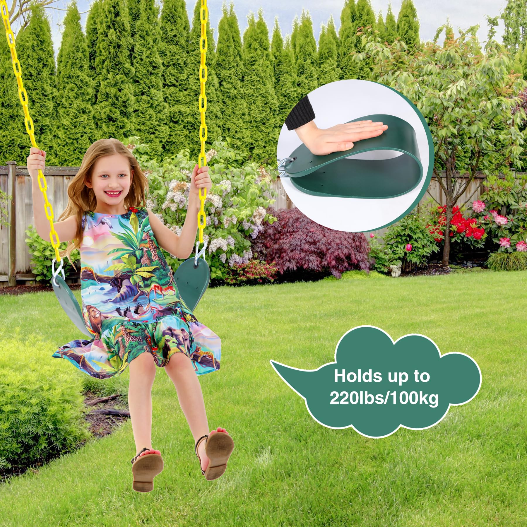 Heavy Duty EVA Belt Swing Seat (3-Pack)