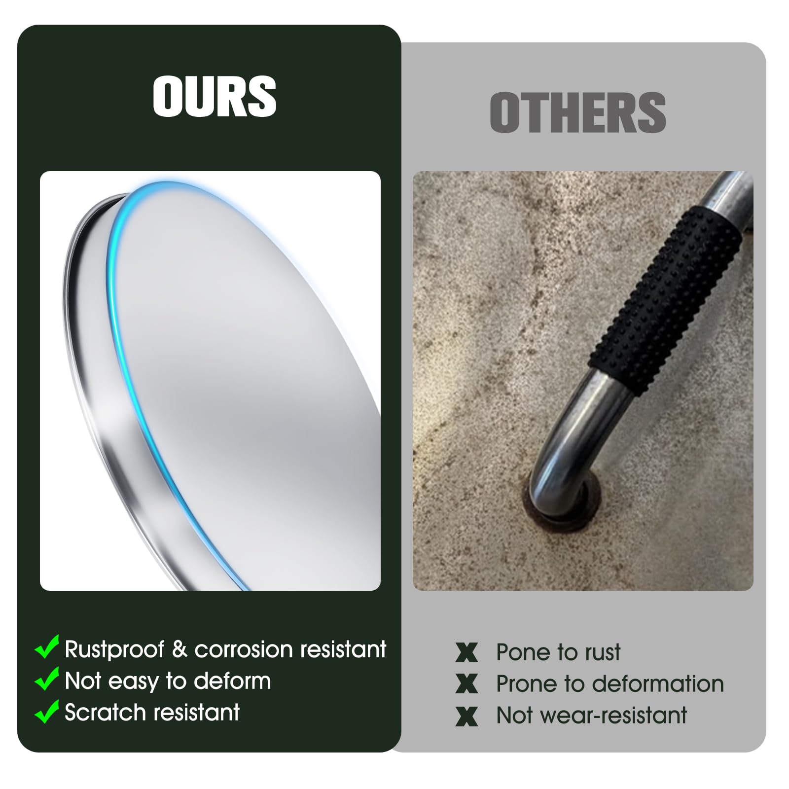 20" Fire Pit Cover Lid for Solo Stove Bonfire, Round Stainless Steel Fire Pit Top Metal Cover, Heavy Duty Outdoor Patio Camping Accessory for Protection and Tabletop Use