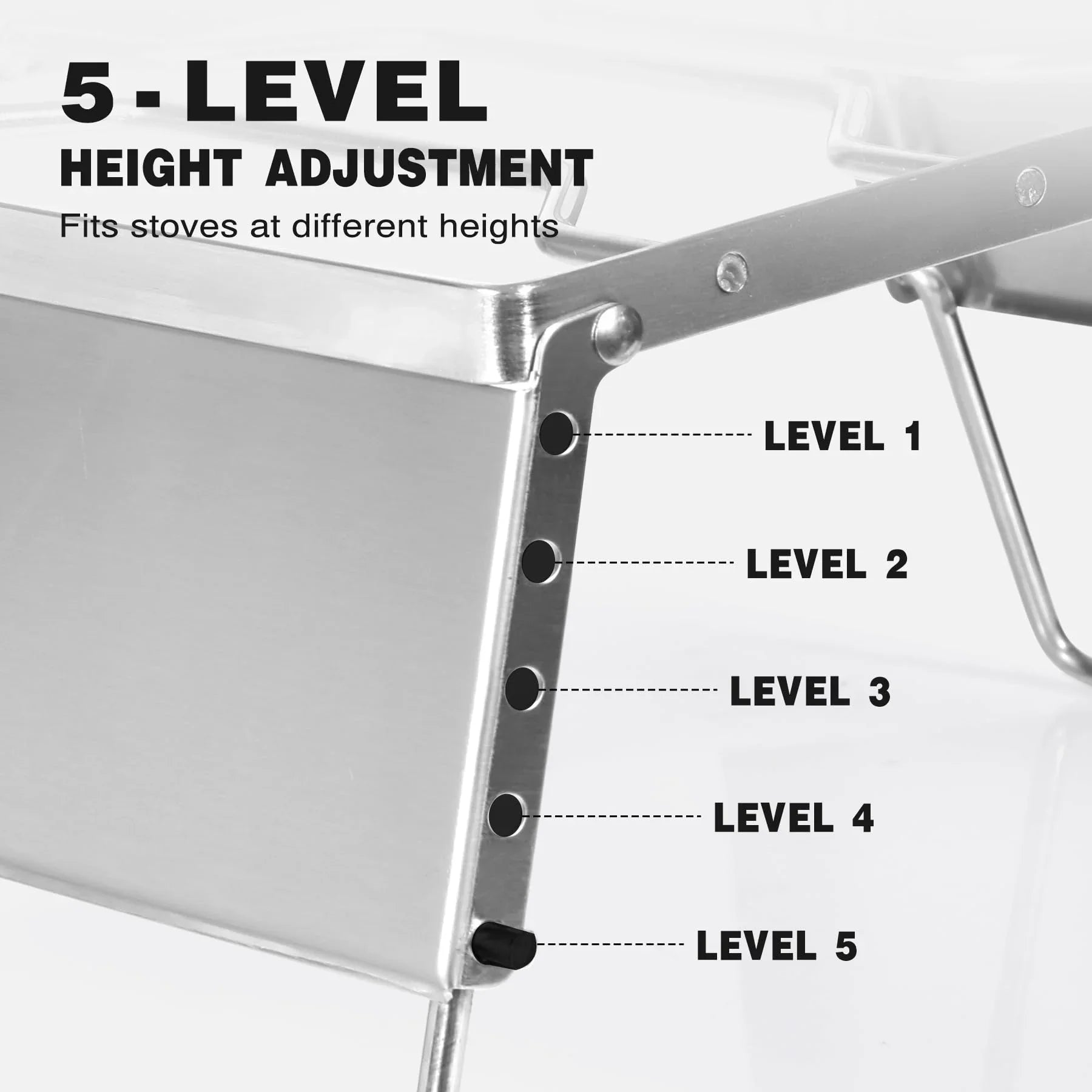 12" Portable Open Fire Campfire Grill