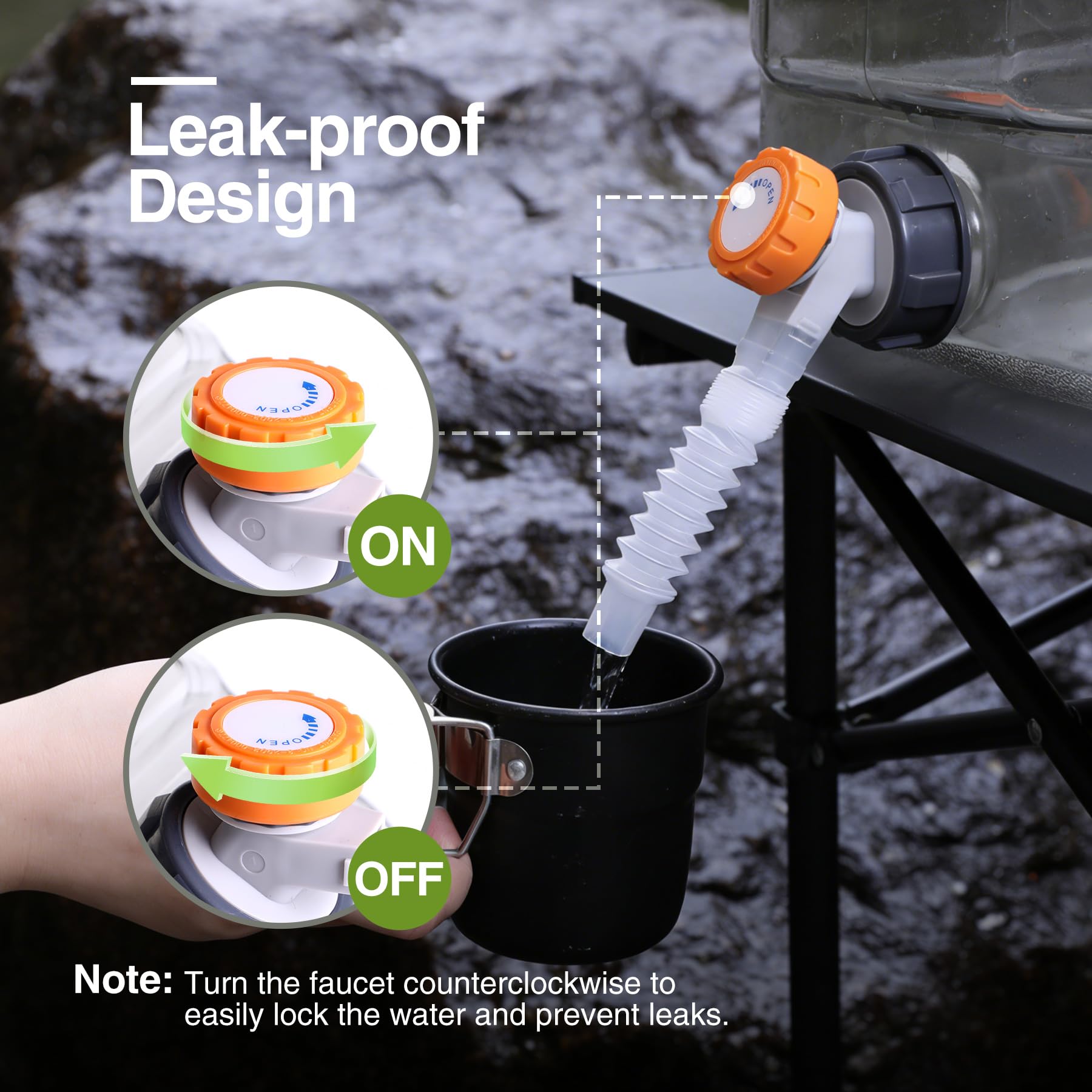 BPA-Free Portable Water Container with Spigot