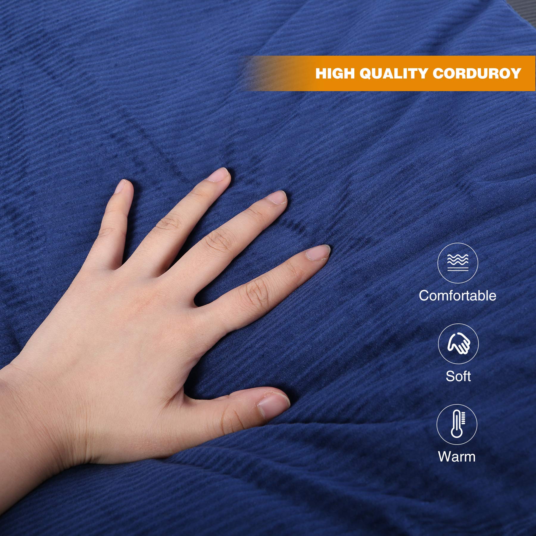 High-Density Cotton Camping Cot Mattress Pad