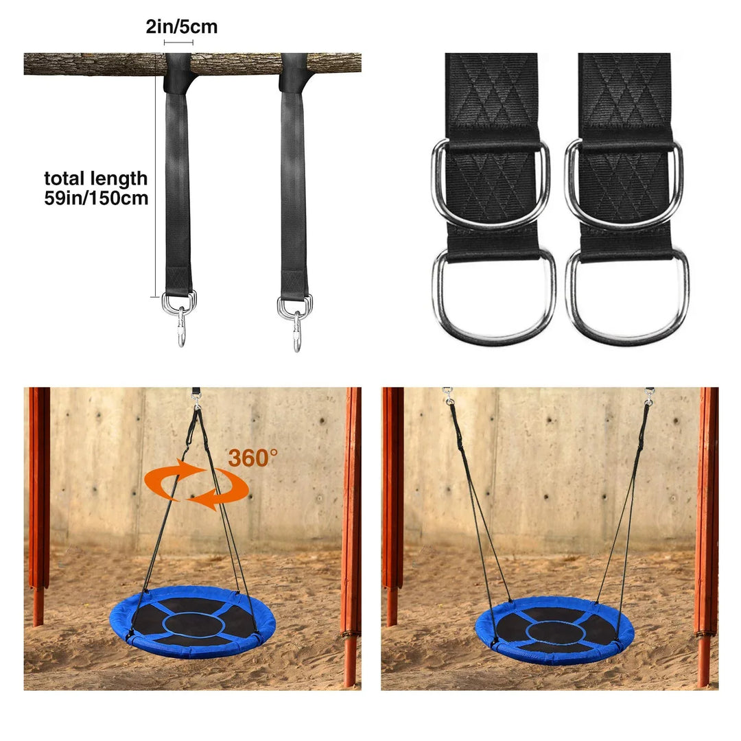 Columpio de árbol redondo de 40"/43" para niños 