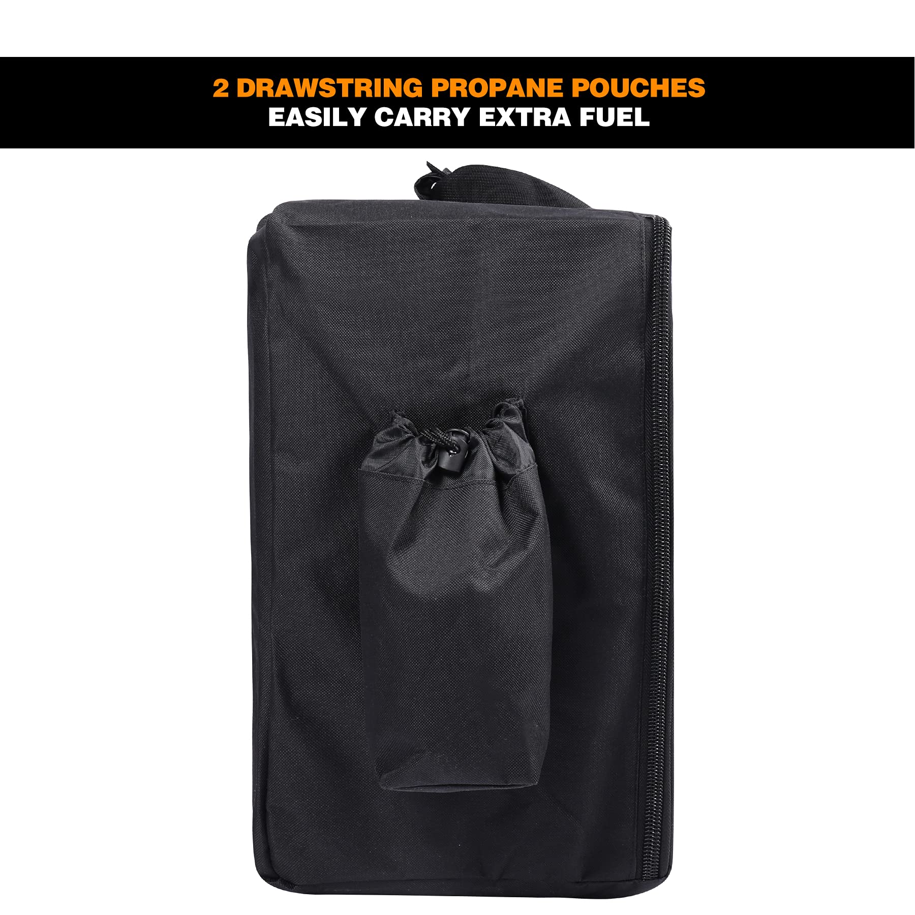 Camp Stove Carry Bag for 3 Burner Stove, Large Case for Three Burner Gas Grill Accessories, 40.5" L x 10" W x 17" H