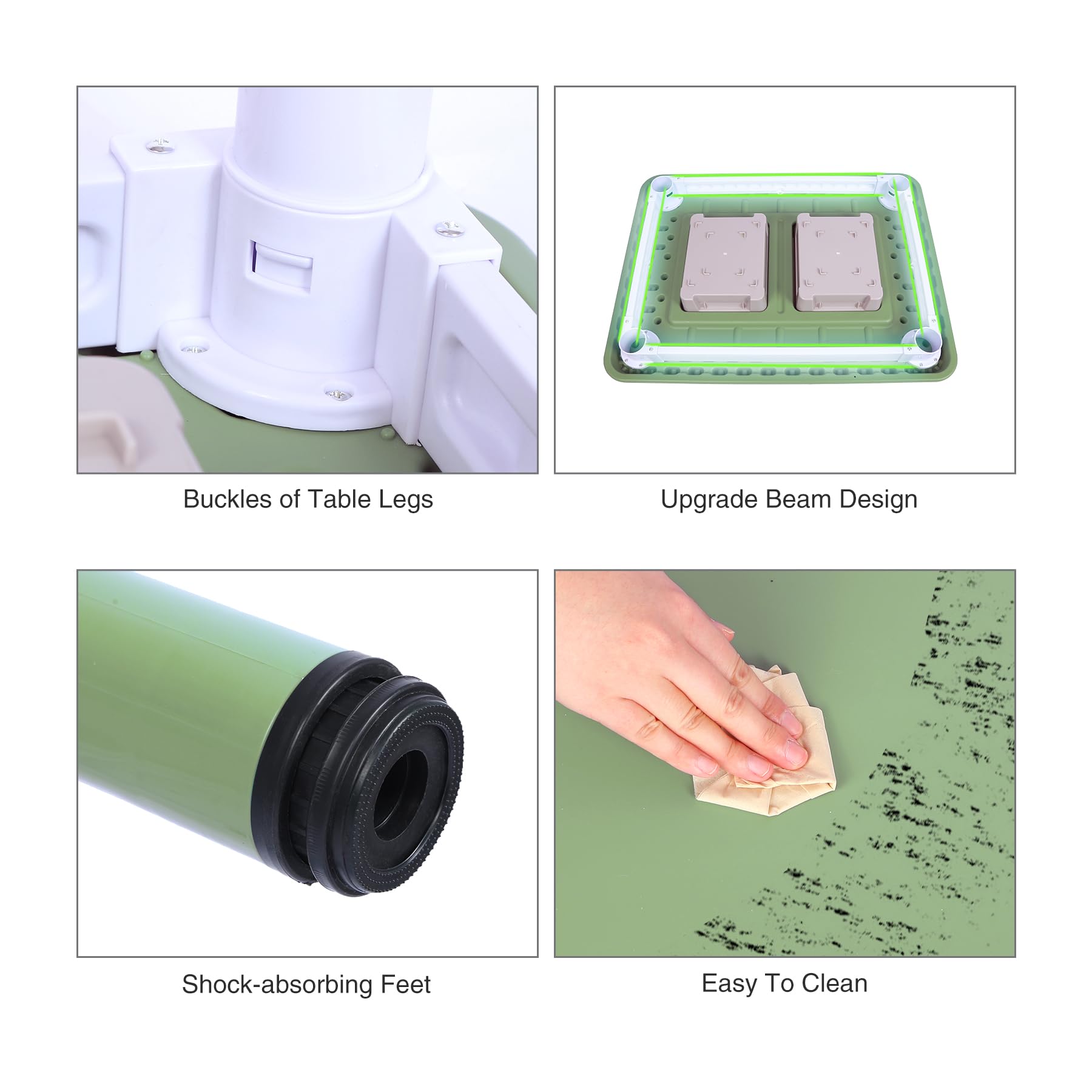 Kids Table and 2 Chairs Set, Height Adjustable 3 in 1 Multi Activity Table with 2 Chairs, Storage Bins,Graffiti,Double-Sided Tabletop,Sky Blue