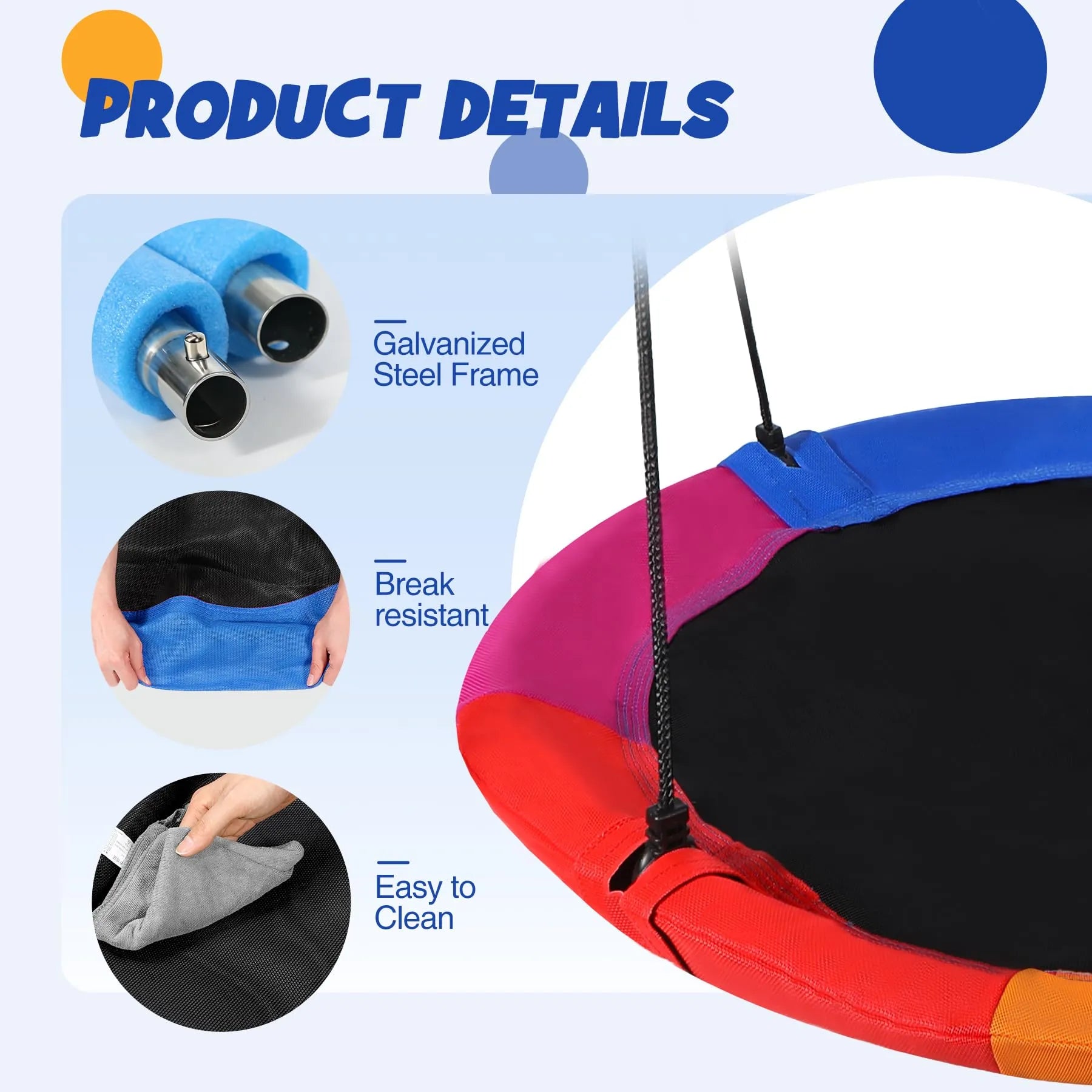 Heavy-Duty Flying Saucer Tree Swing