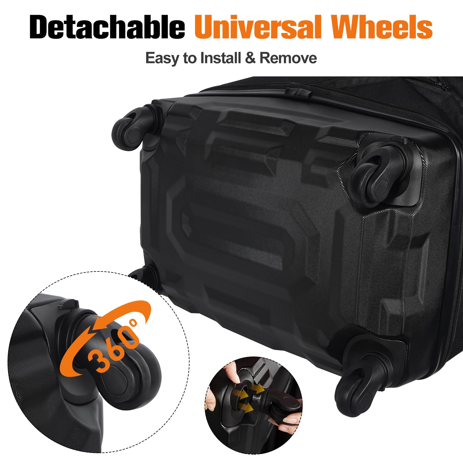 Expandable Rolling Duffel - 60L-130L Adjustable Capacity