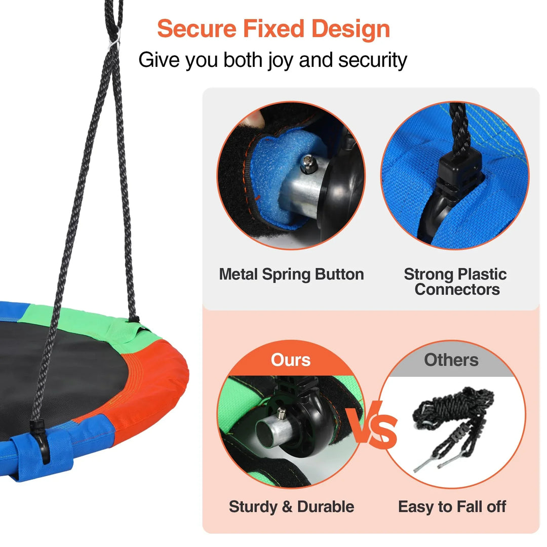 Large Round Tree Swing for Kids and Adults