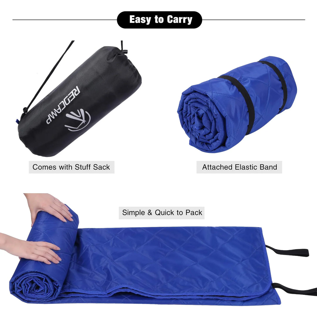 Waterproof Outdoor Blanket with Fleece Lining