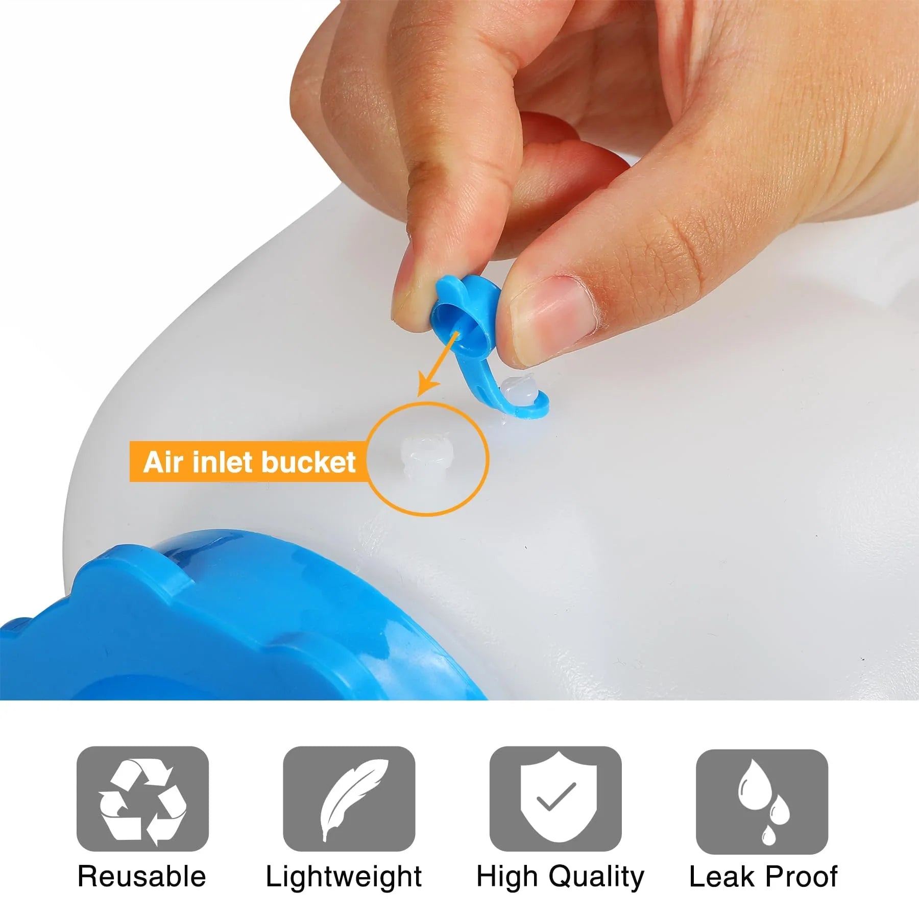 Réservoir d'eau de camping portable avec robinet et roues 