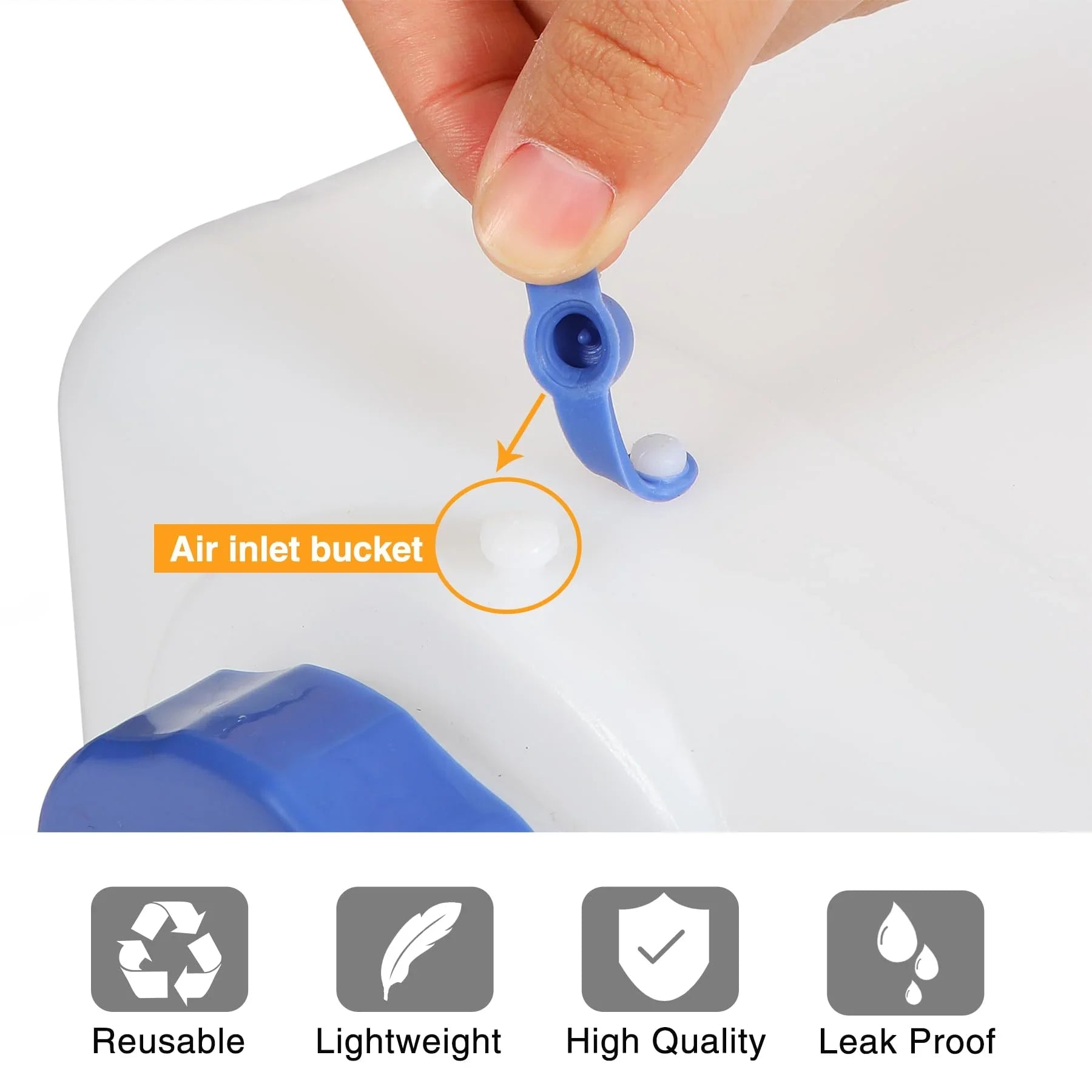 Réservoir d'eau de camping portable avec robinet et roues 