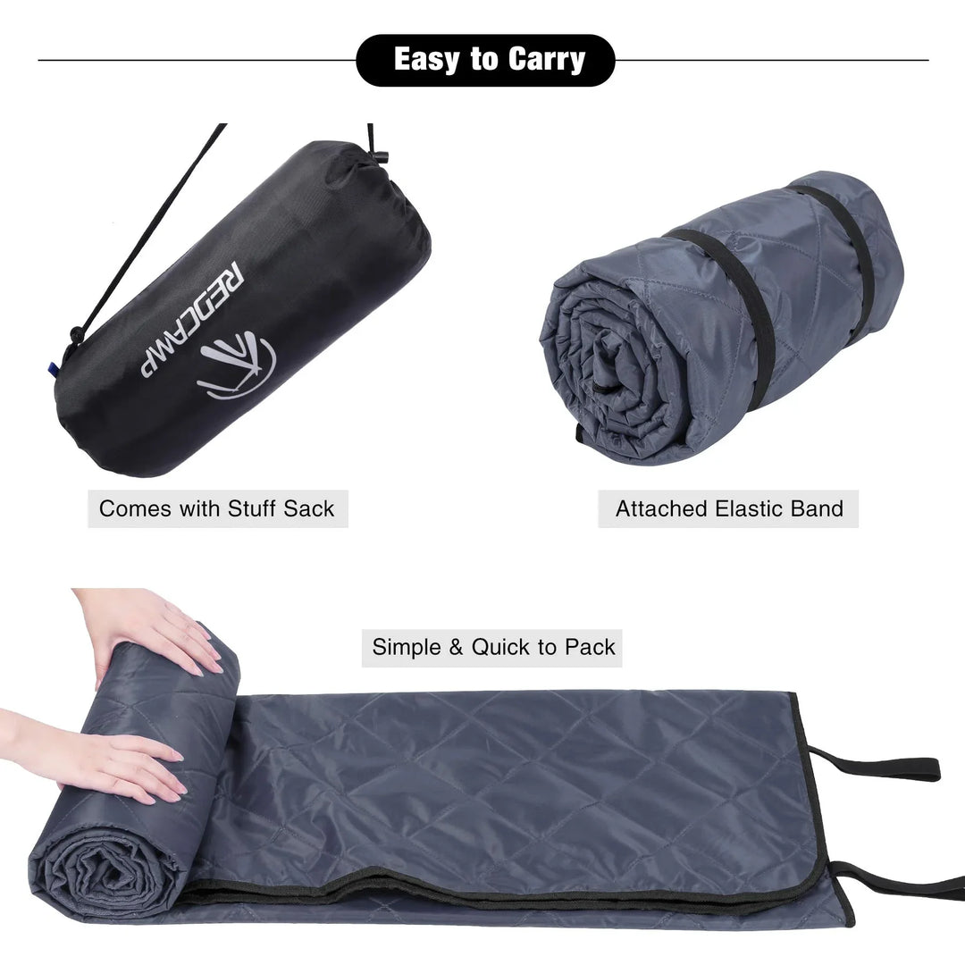Waterproof Outdoor Blanket with Fleece Lining