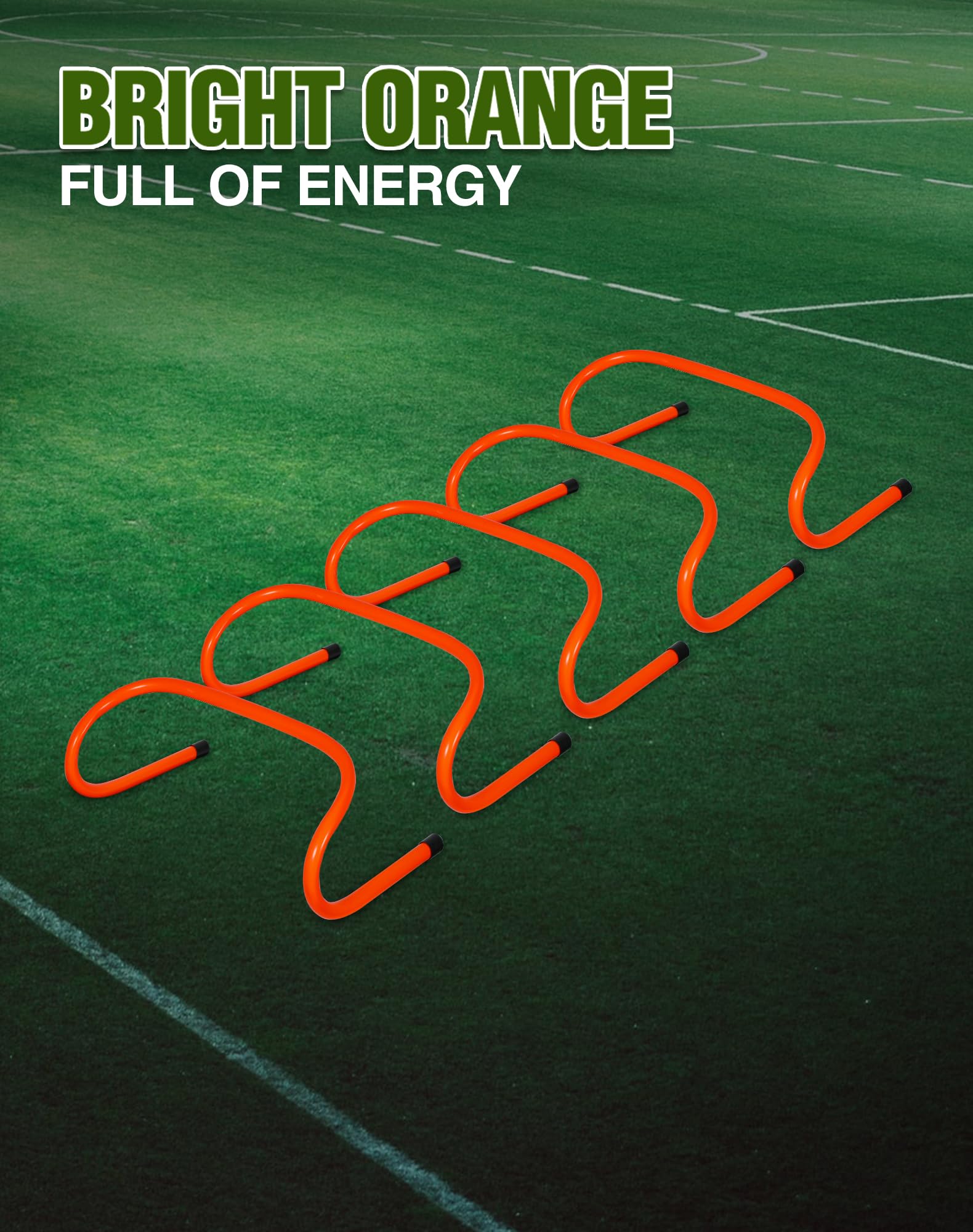 Adjustable Agility Hurdles,4 Height Speed Training Hurdles, Portable Speed Training Equipment with Carry Bag for for Athletes,Kids,Soccer,Basketball