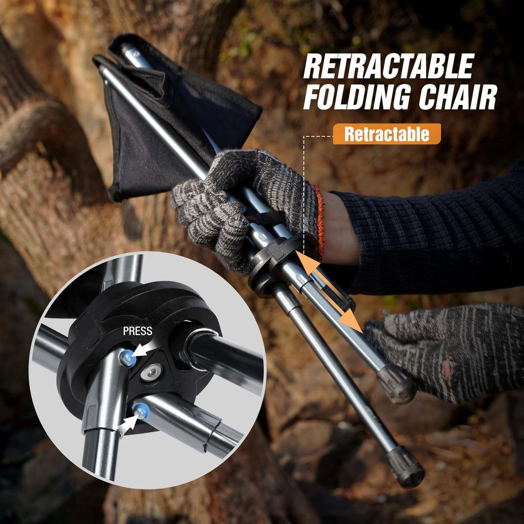 Tabouret de camping trépied léger à 3 pieds 