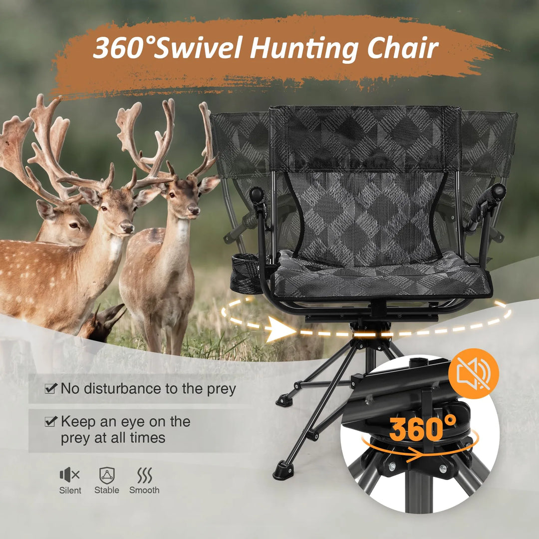 360° Swivel Hunting Chair for Blinds