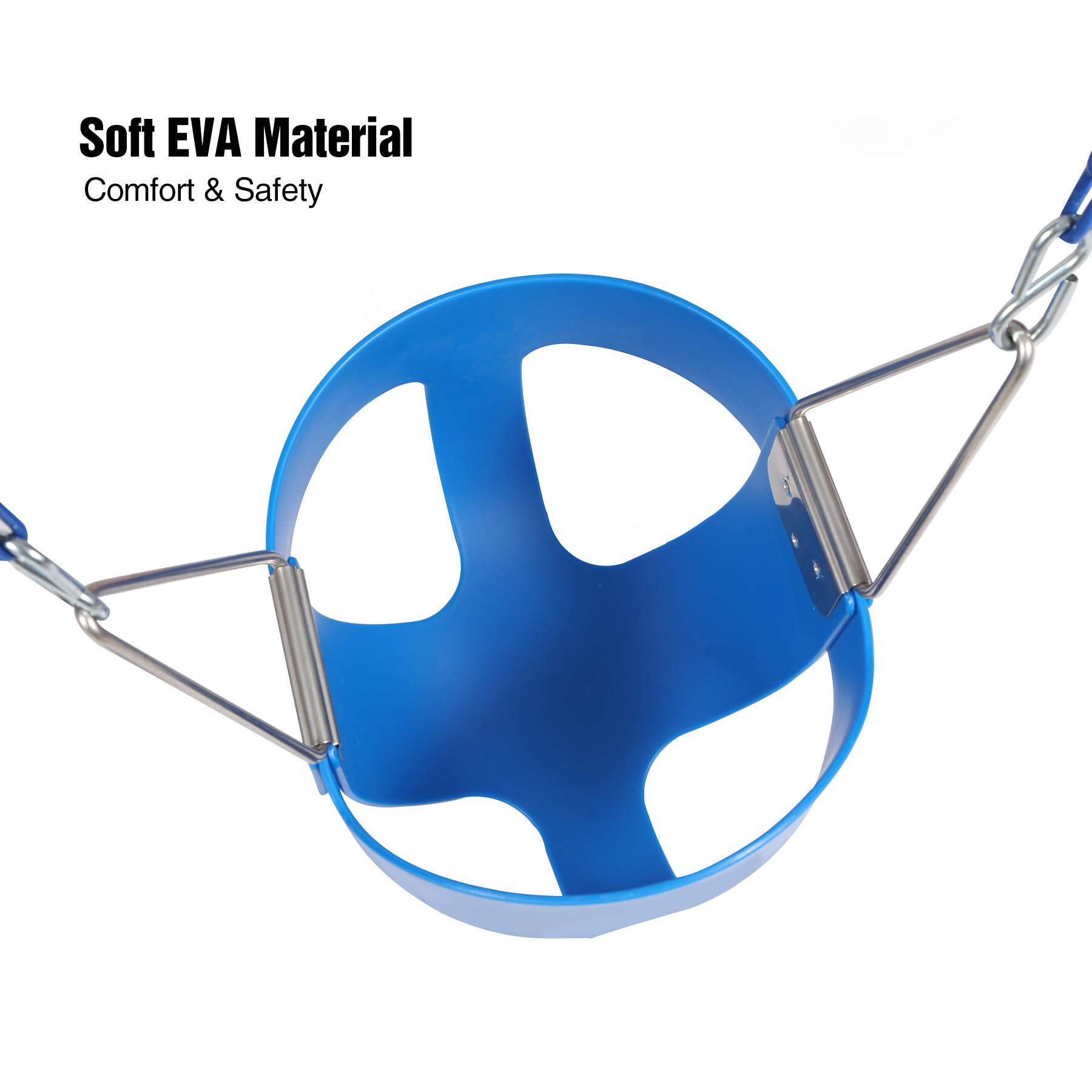 High Back Toddler Bucket Swing Seat with Coated Chains