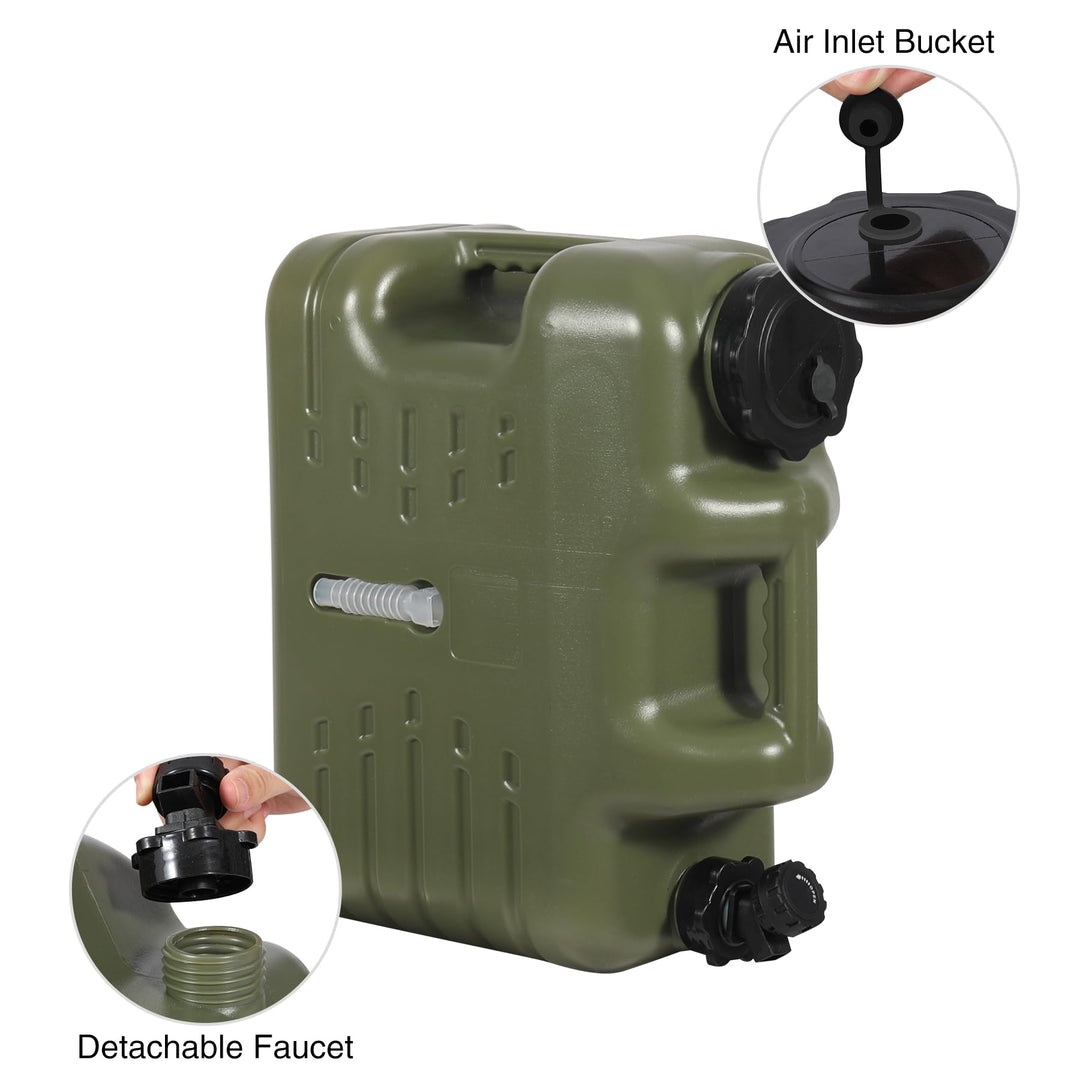 4 Gallon  / 18.5L Portable Water Container with Spigot