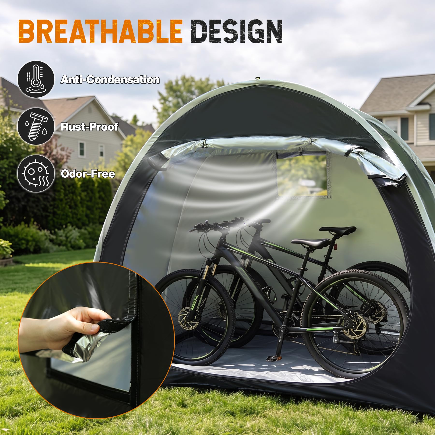 REDCAMP Outdoor Bike Storage Tent