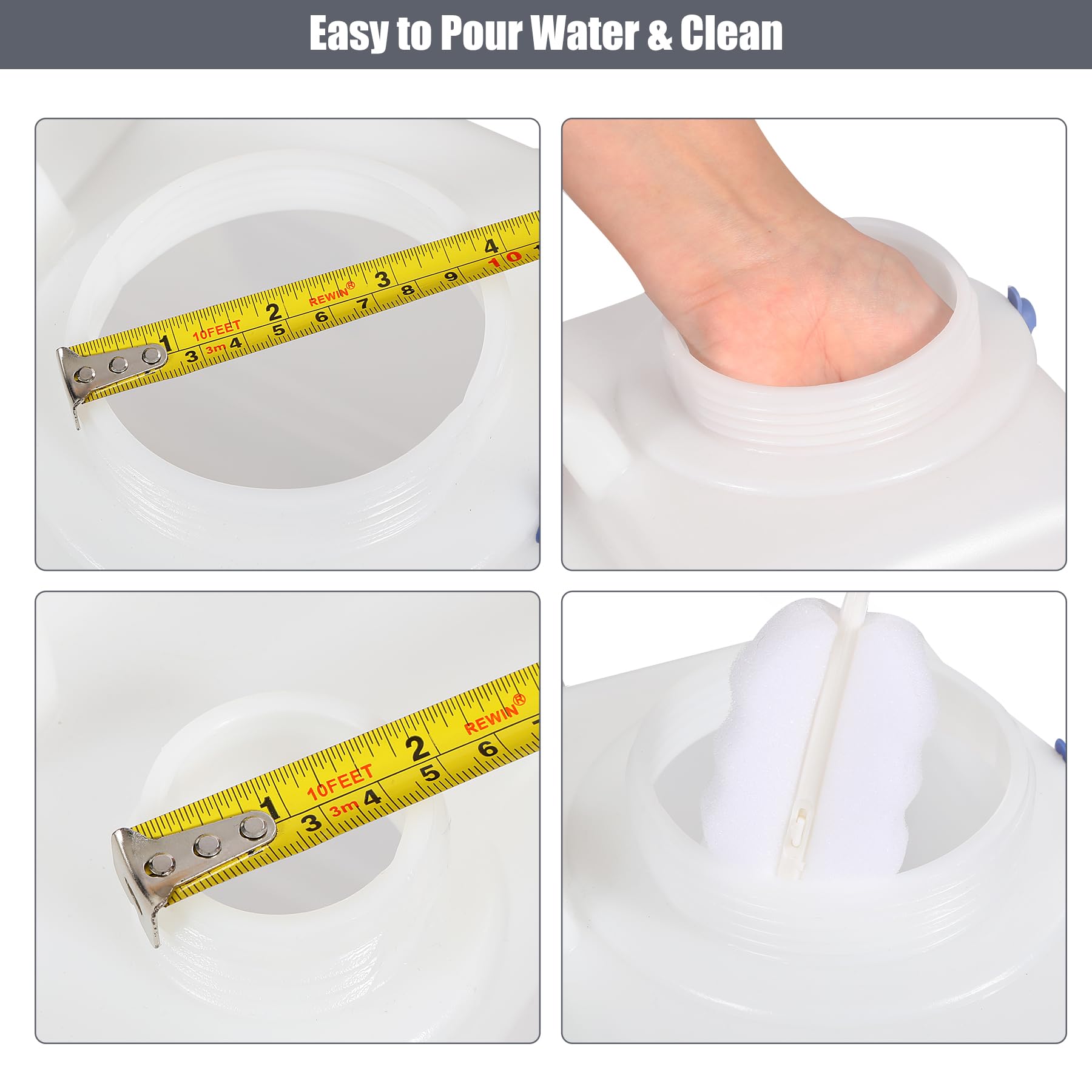 Portable Camping Water Container with Spigot & Wheels