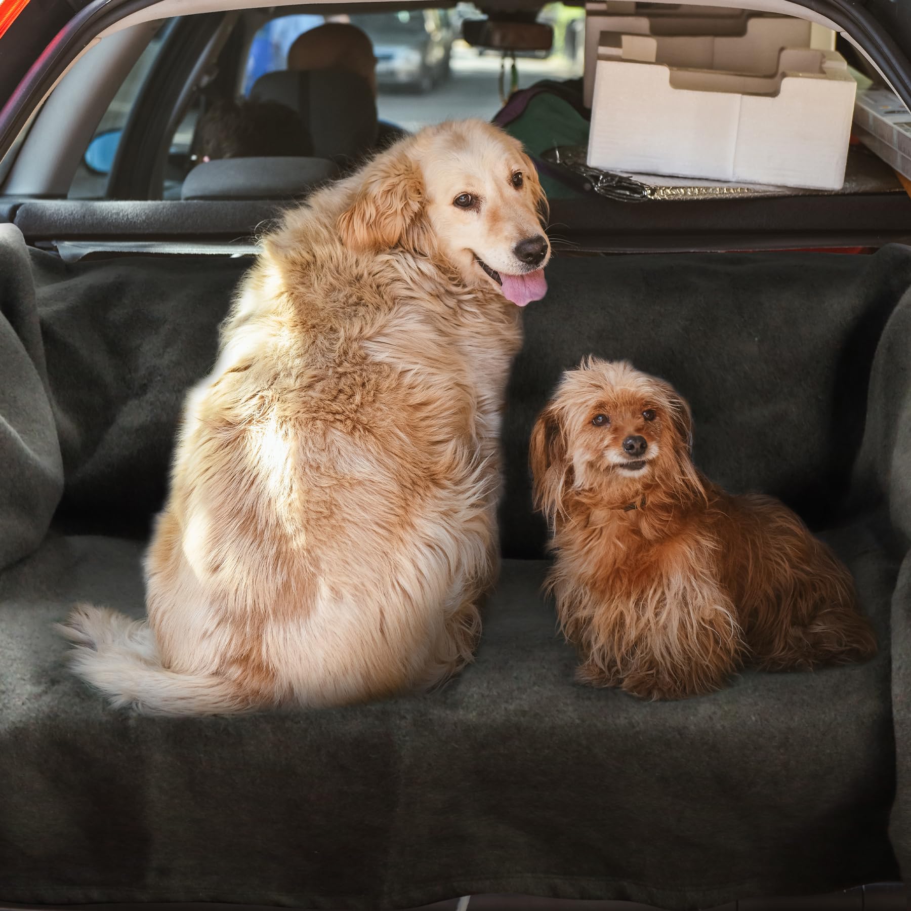 Wool Blanket, Warm and Thick Wool Camping Blanket- Great for Outdoors, Camping, Stadium Blanket, Picnics, Travel and Car, Machine Washable 86"x 63" Grey