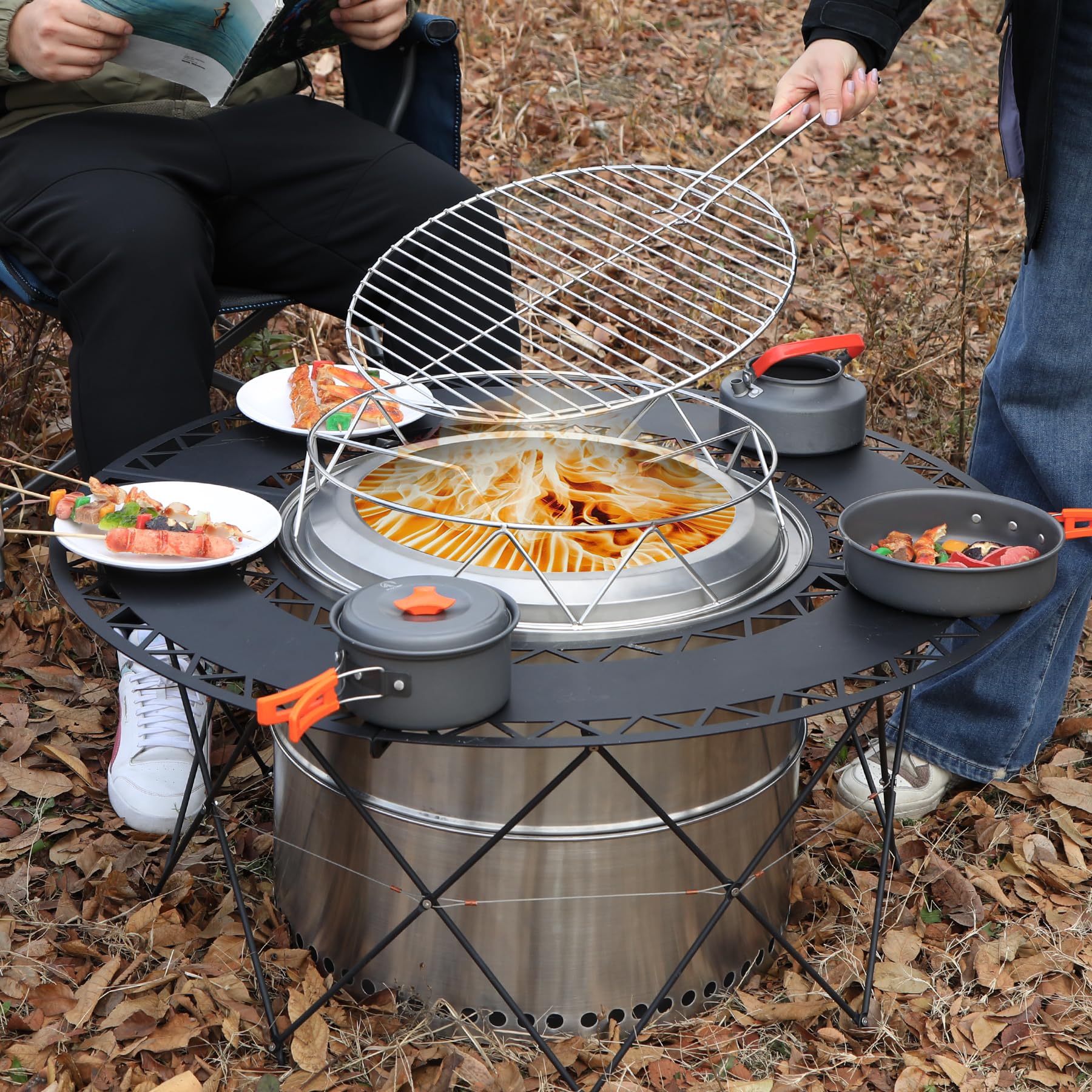 36 Inch Round Fire Pit Table