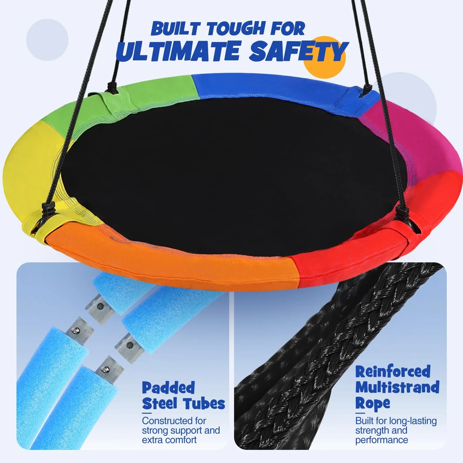 Heavy-Duty Flying Saucer Tree Swing