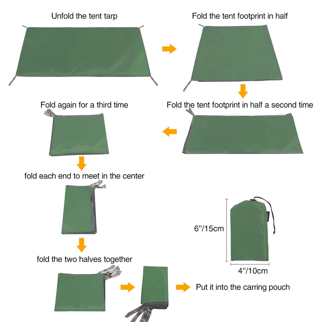 Waterproof Camping Tent Tarp, Multifunctional Tent Footprint