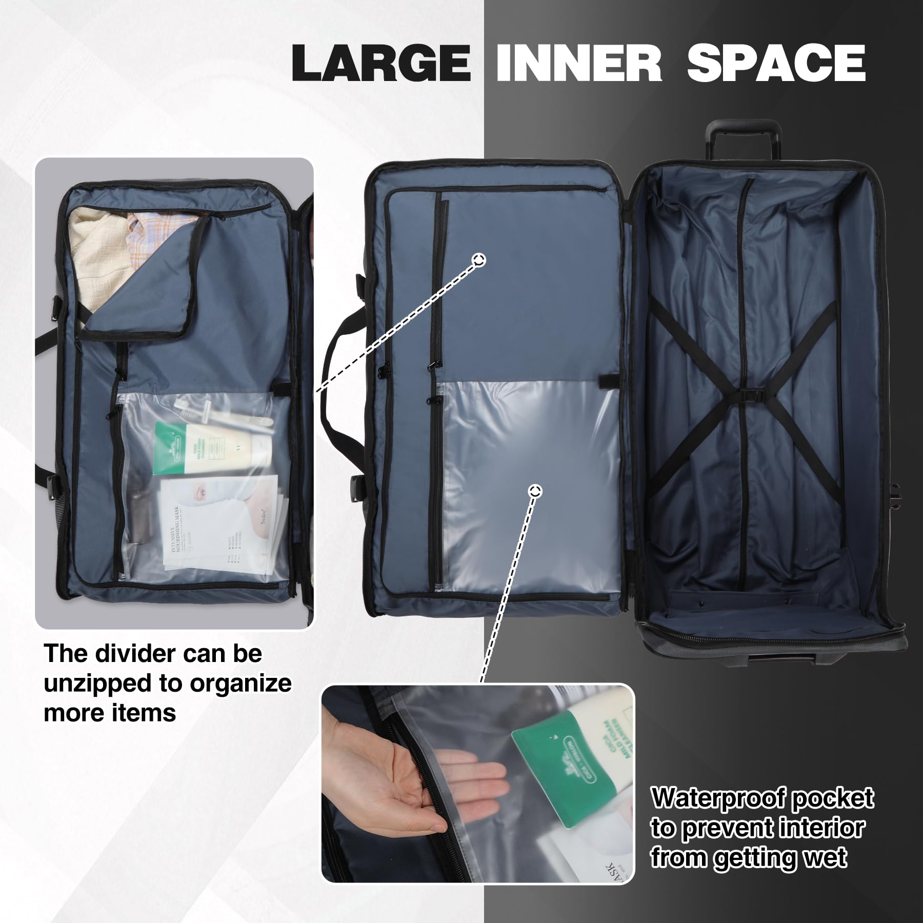 Heavy-Duty Rolling Travel Duffle