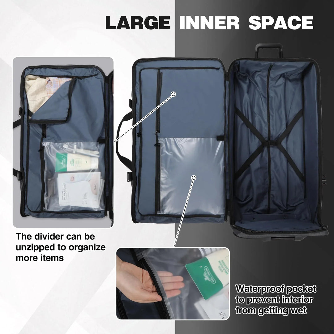 Heavy-Duty Rolling Travel Duffle