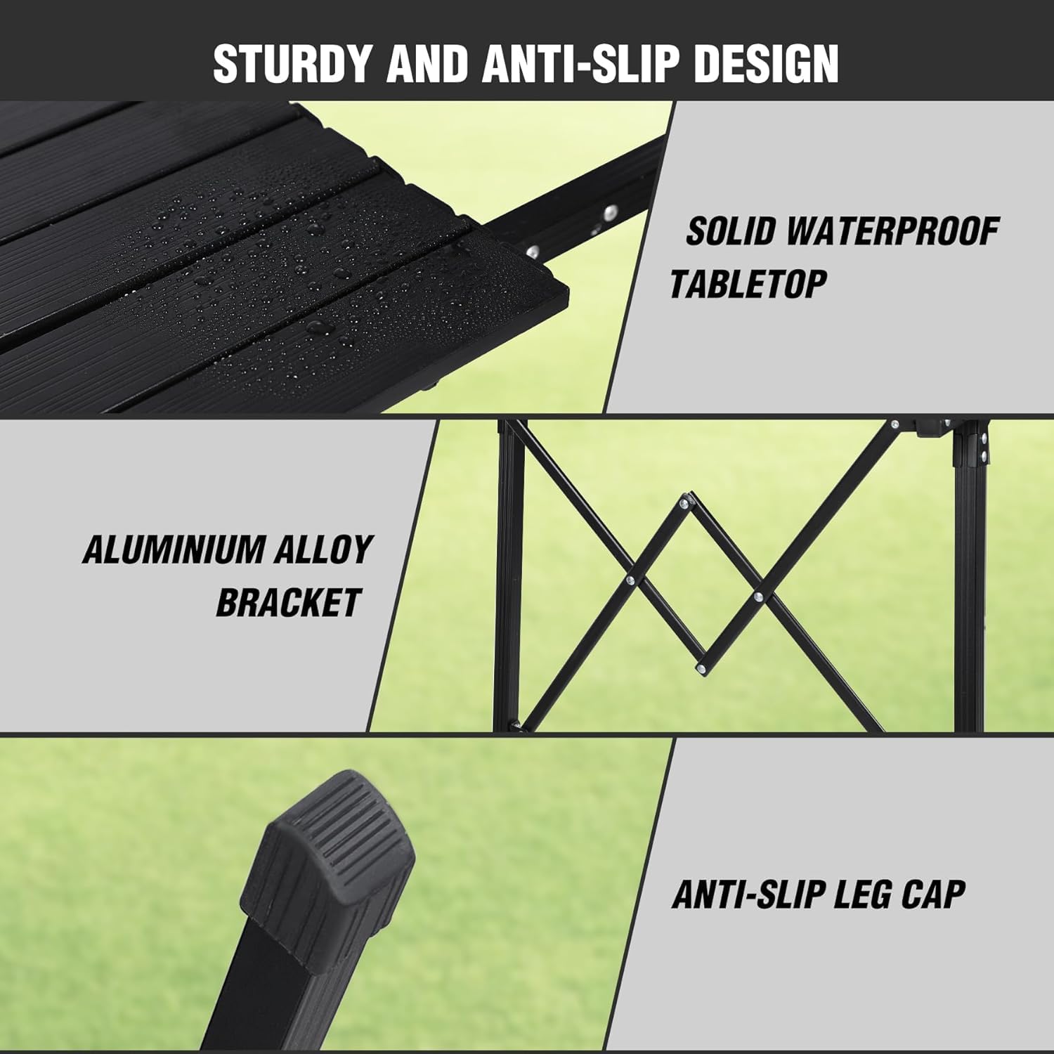 Adjustable Aluminum Tailgate & Trunk Table