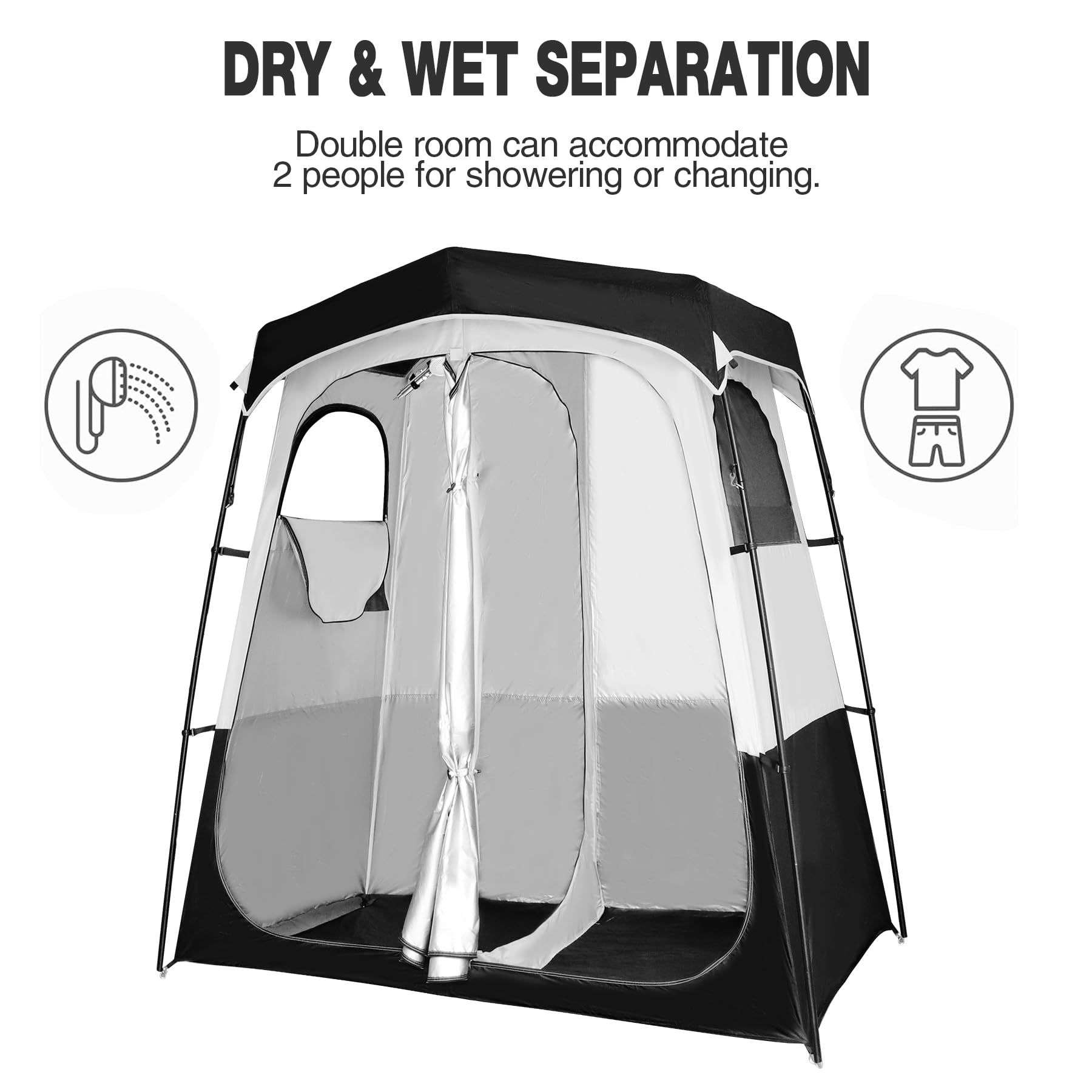 Camping Shower Tent 1/2-Rooms