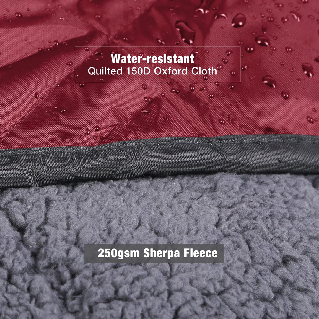 Waterproof Sherpa Stadium Blanket for Outdoor Events