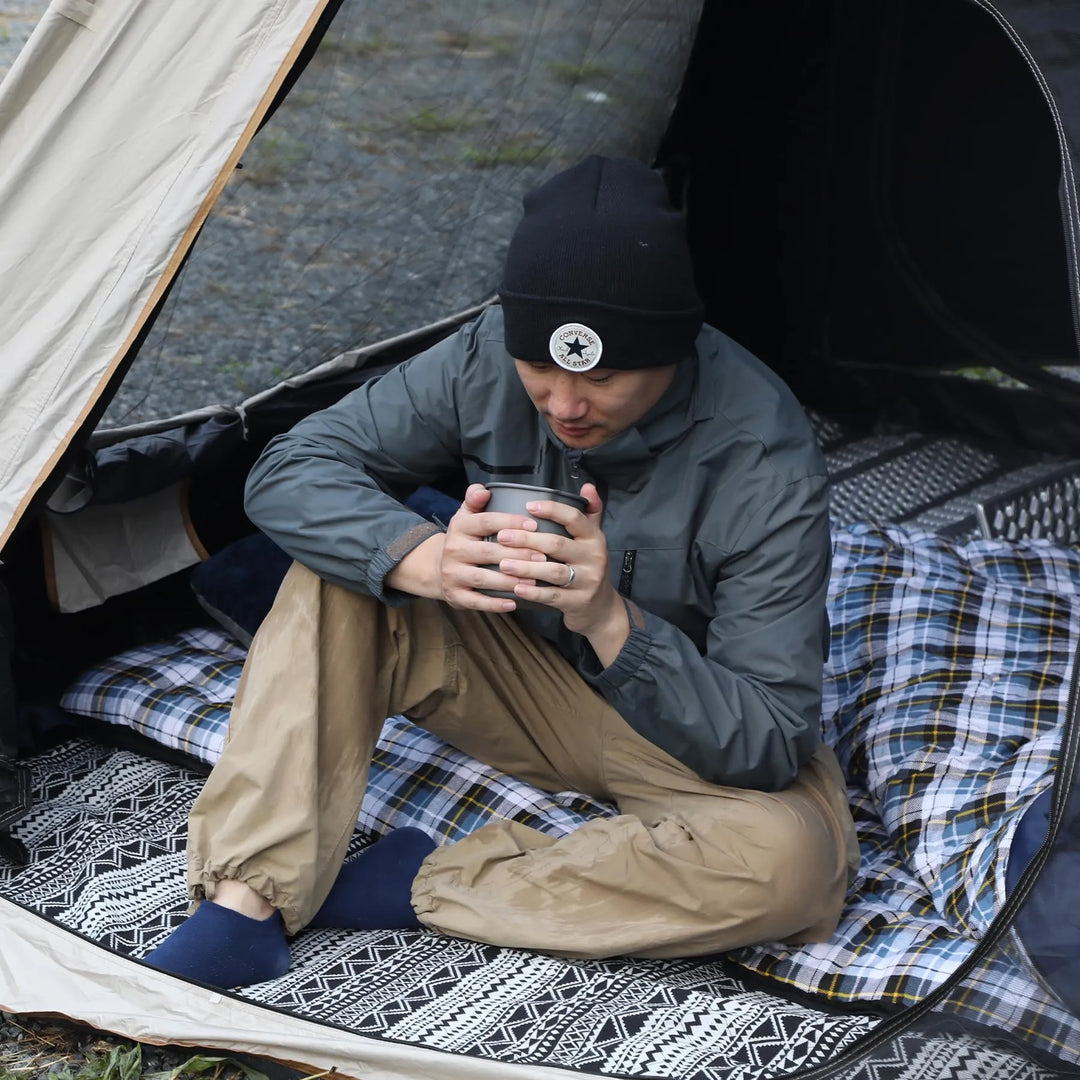 Saco de dormir de franela de algodón para acampar y hacer mochilerismo